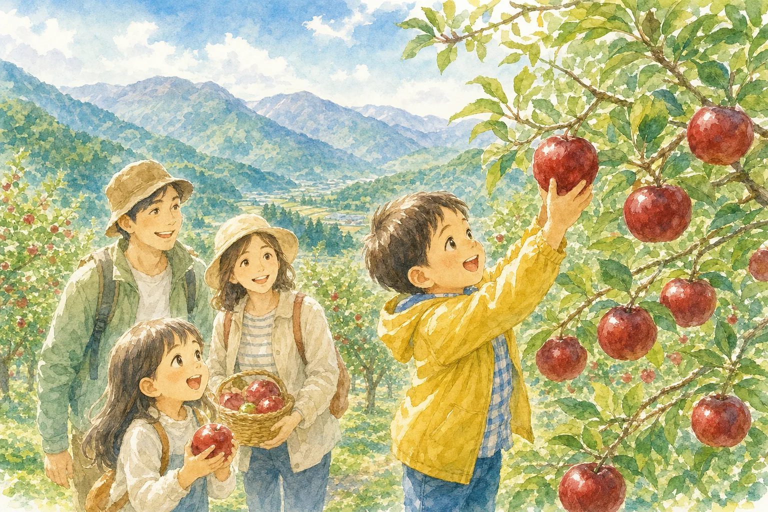 2026年 山田りんご藤田農園(秋映)の味覚狩り 1日満喫コース