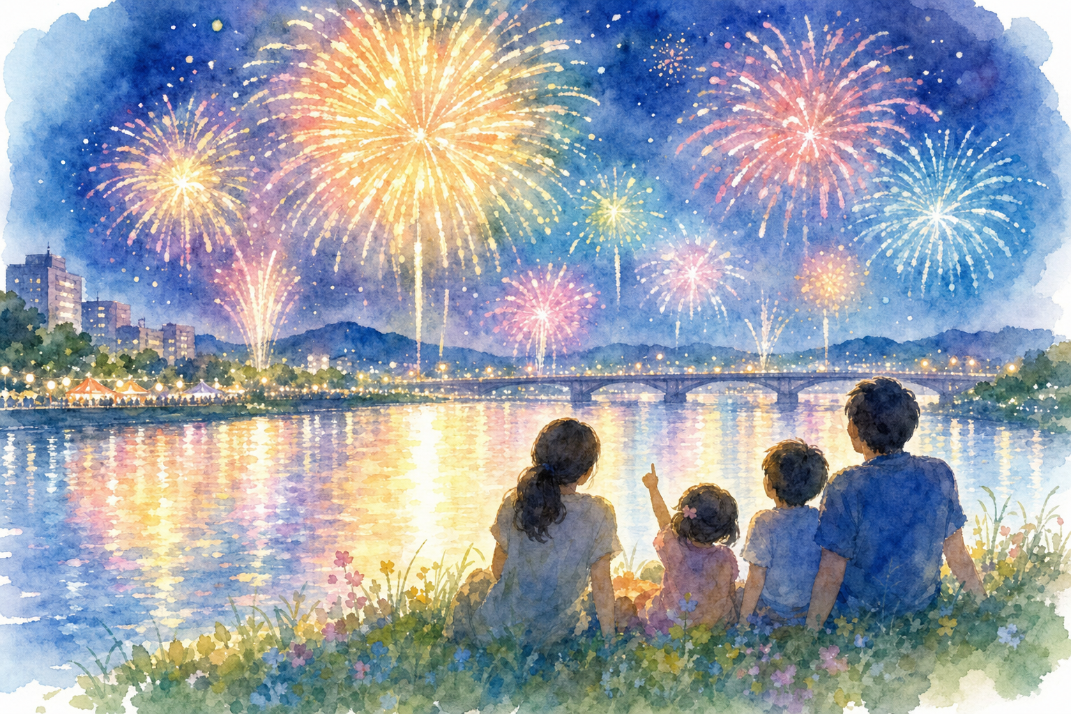 川内川花火大会(川内川河川敷一帯)