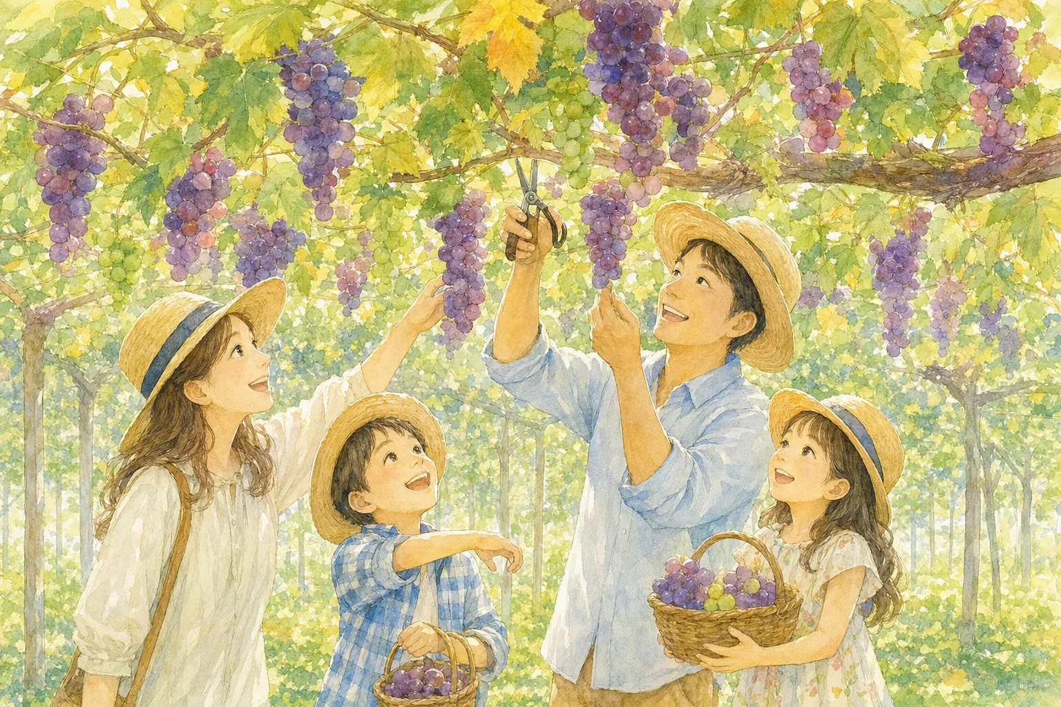 2026年 まるさんぶどう園(ぶどう狩り)の味覚狩り 1日満喫コース