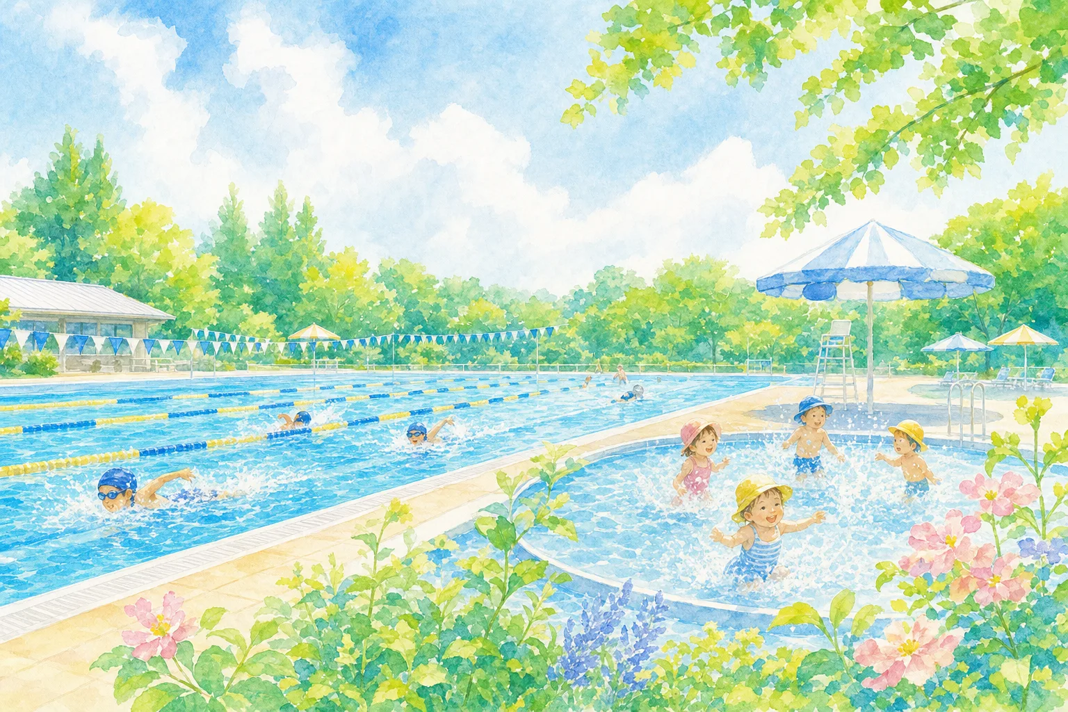2026年 筑後広域公園プール 屋外50mプール 1日満喫コース