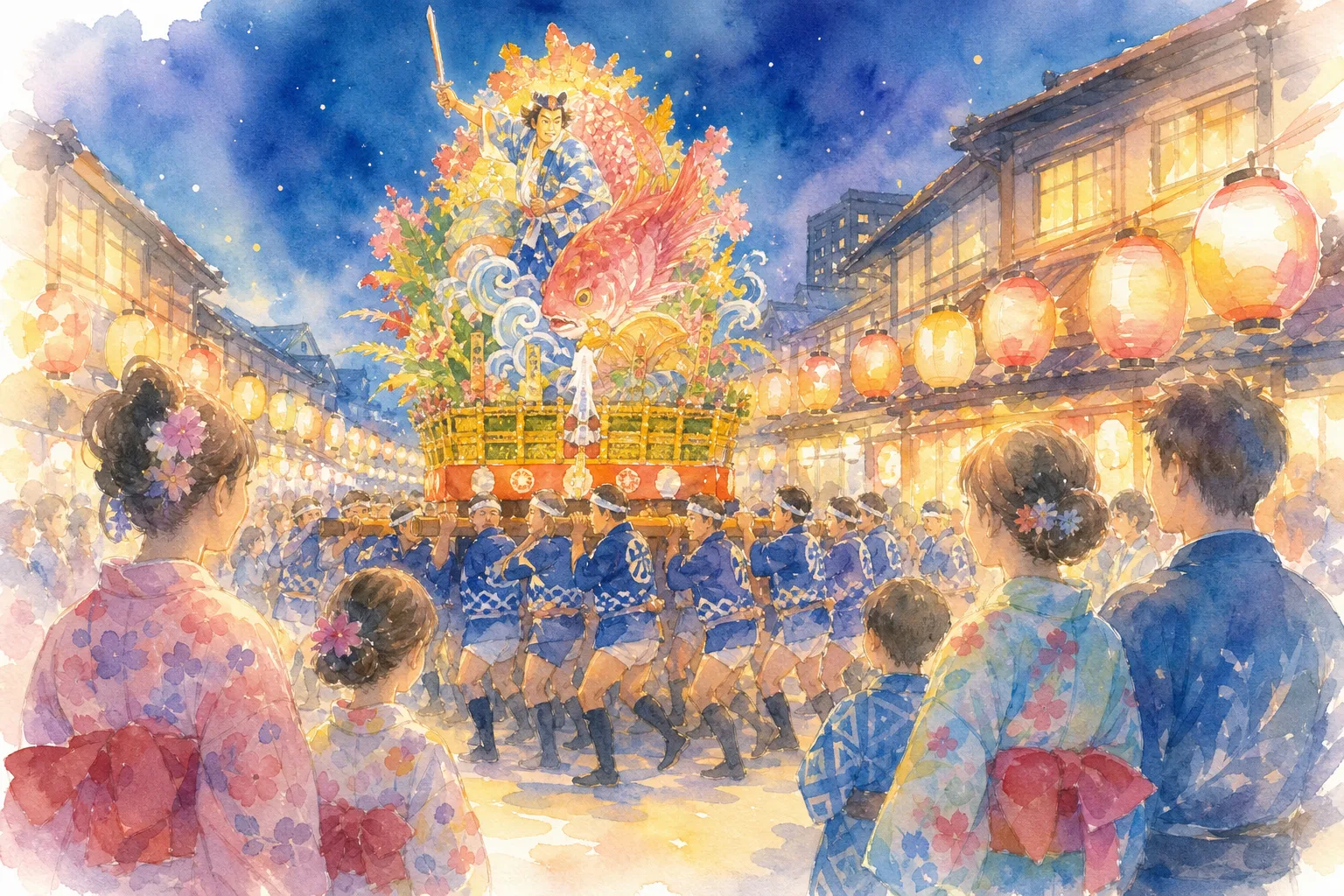 多久山笠会場(北多久町周辺)