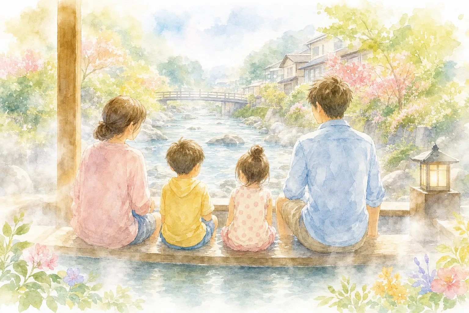 大湯沼川天然足湯