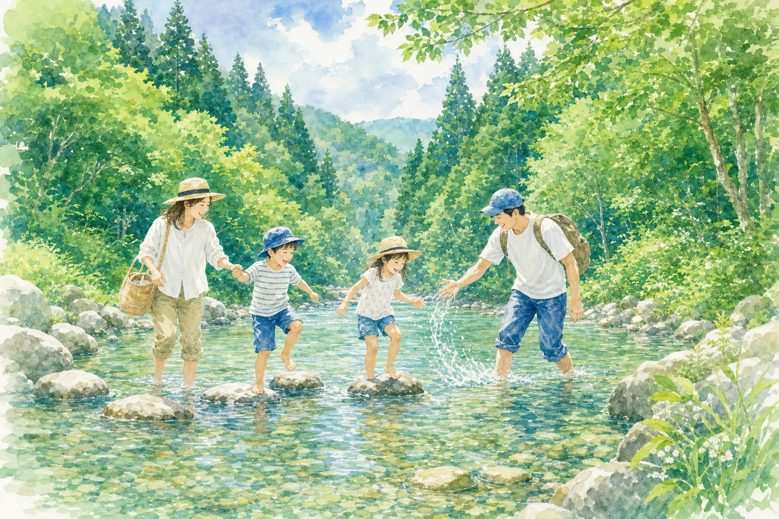 2026年 北茨城市家族キャンプ村 花園オートキャンプ場 じゃぶじゃぶ川 1日満喫コース