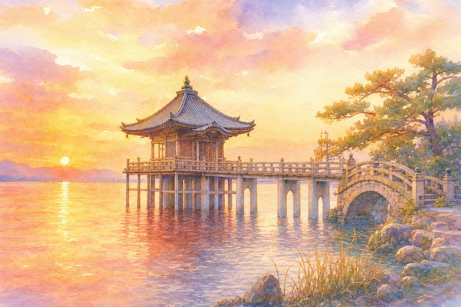 満月寺 浮御堂