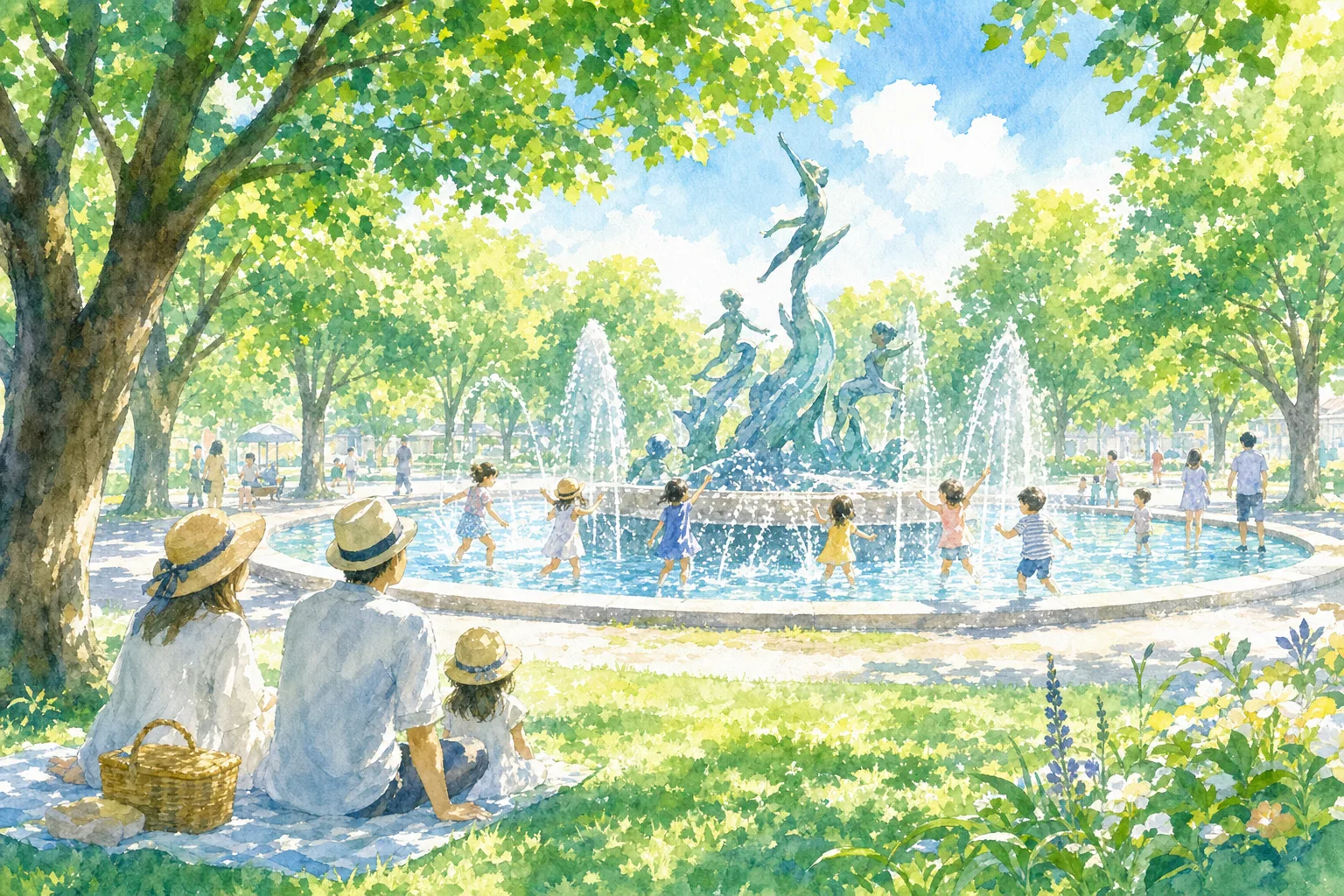 2026年 榴岡公園 噴水広場の水遊び場 1日満喫コース