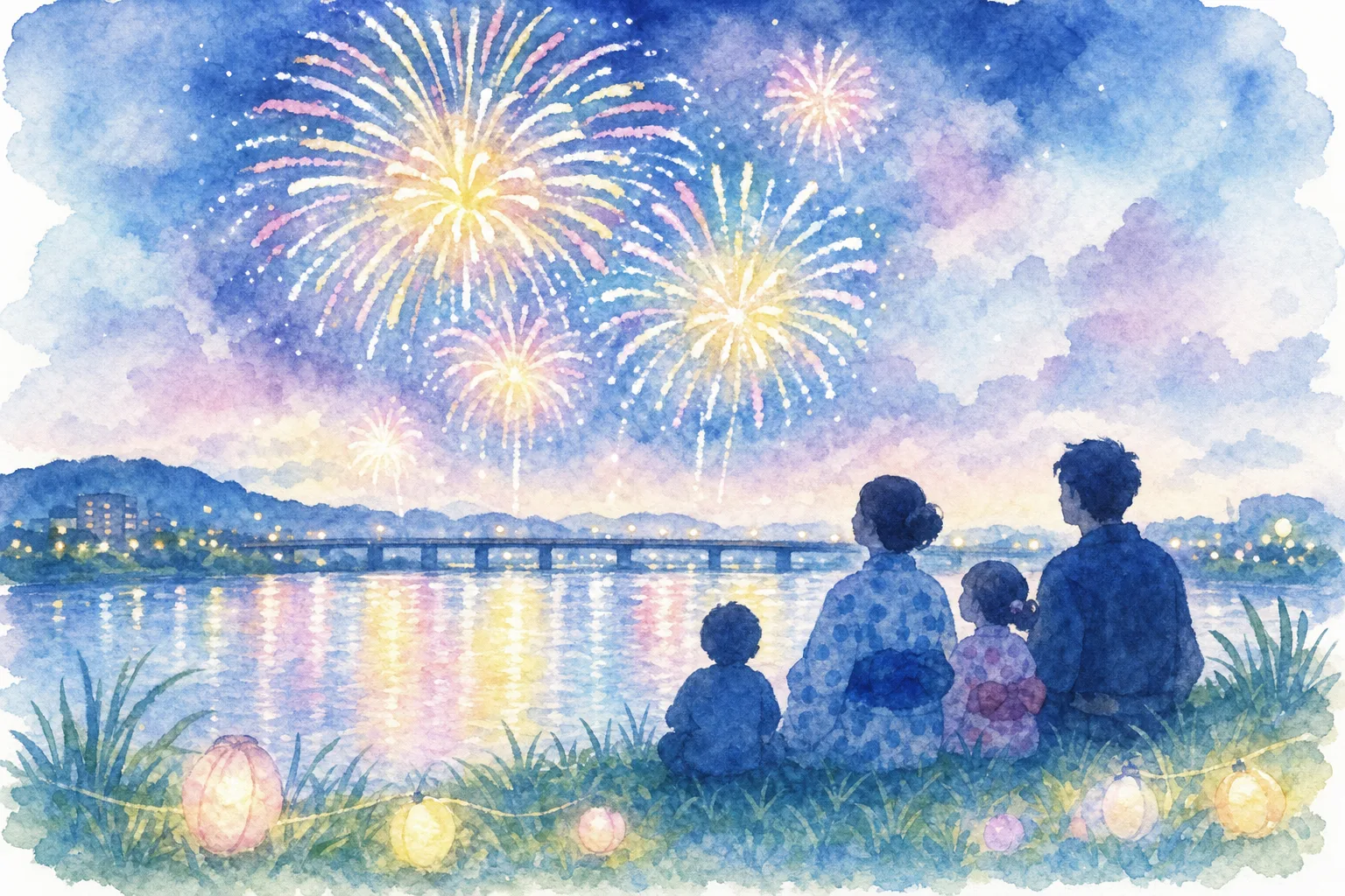 水神橋納涼花火大会 会場