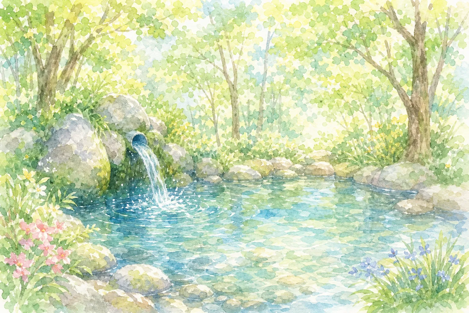塩釜の冷泉