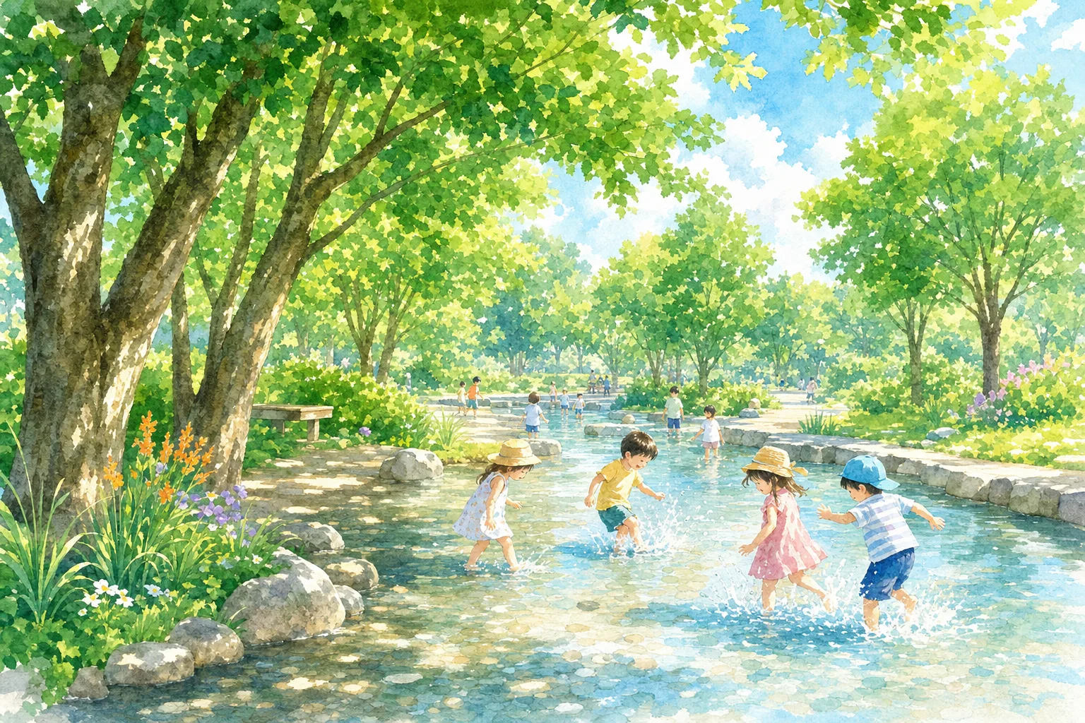 2026年 仙台堀川公園 水遊び広場 1日満喫コース