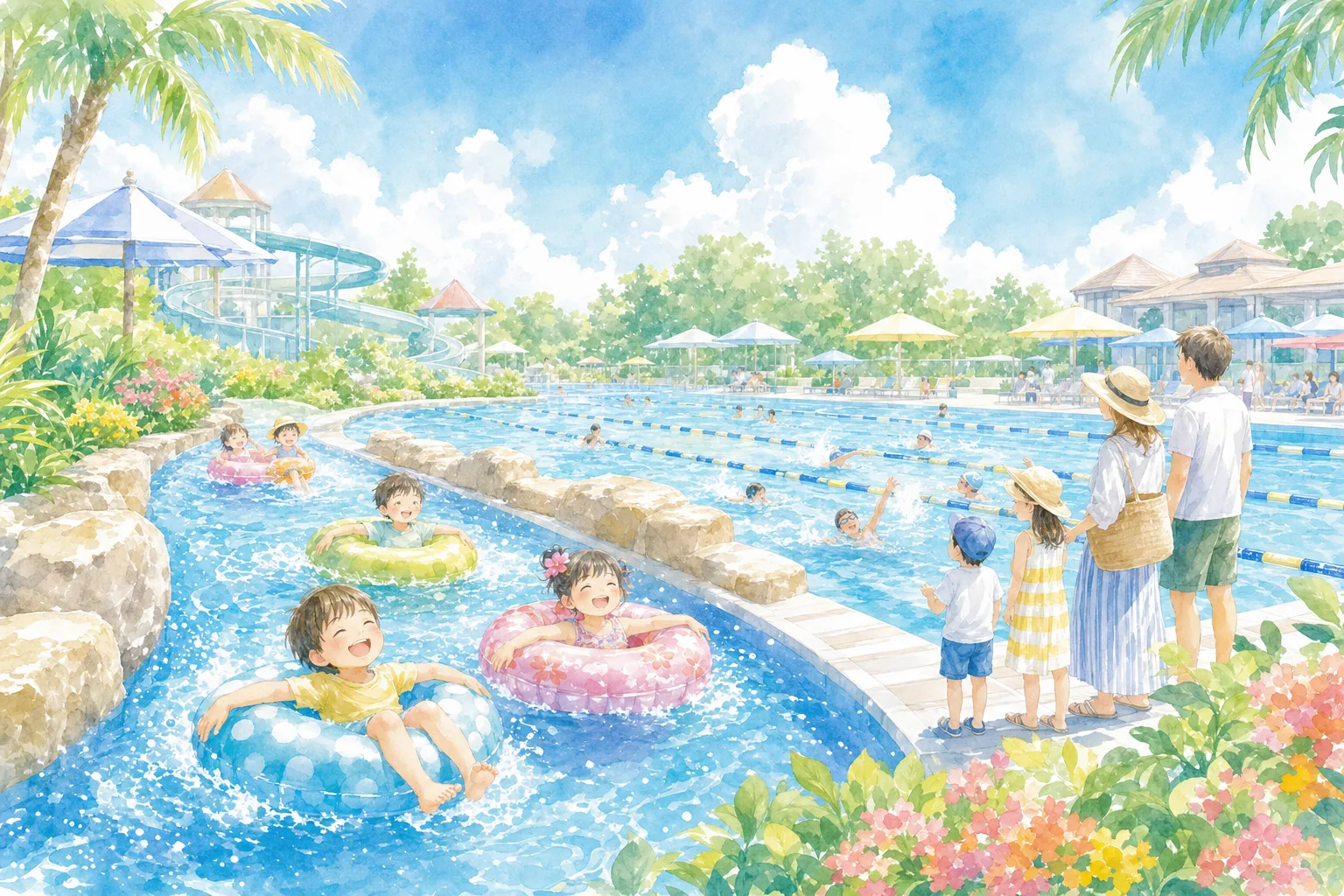 2026年 まなび中央公園プール 1日満喫コース