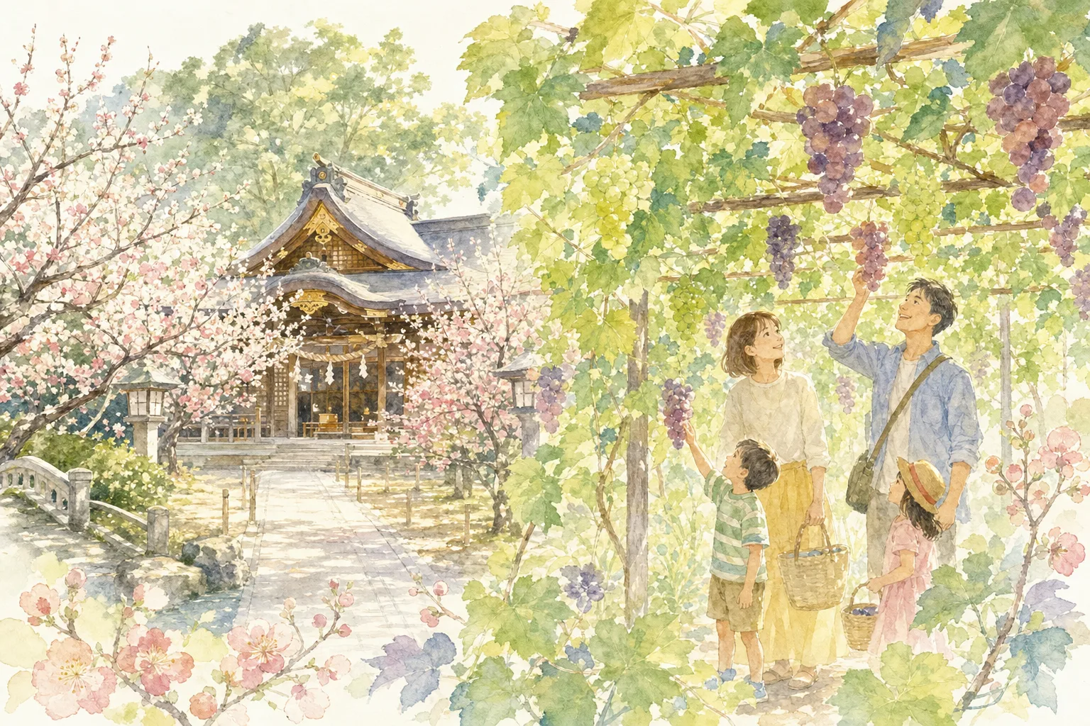 2026年 寿々園グレープガーデン(ぶどう狩り)の味覚狩り 1日満喫コース