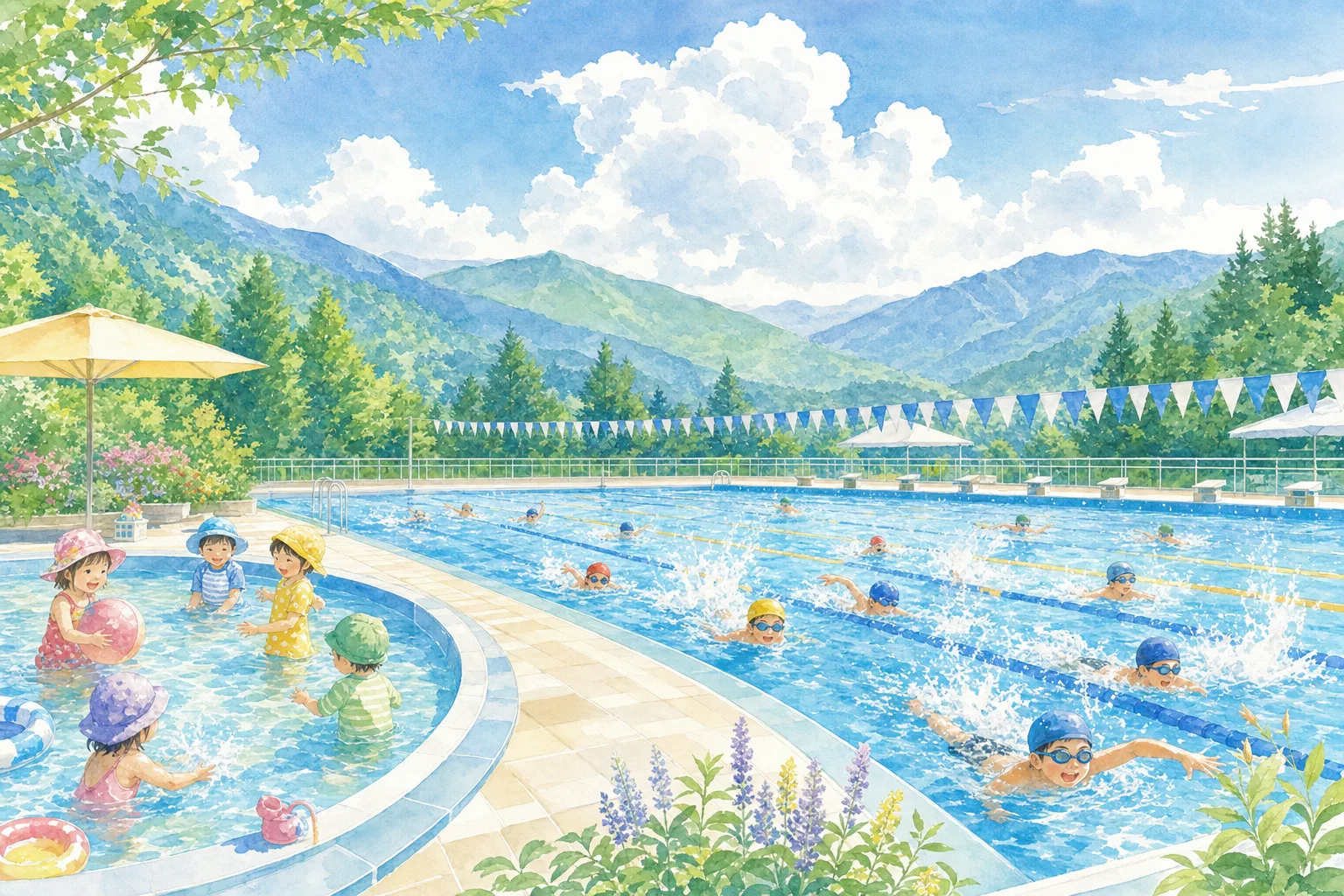 2026年 中津川市民プール 1日満喫コース