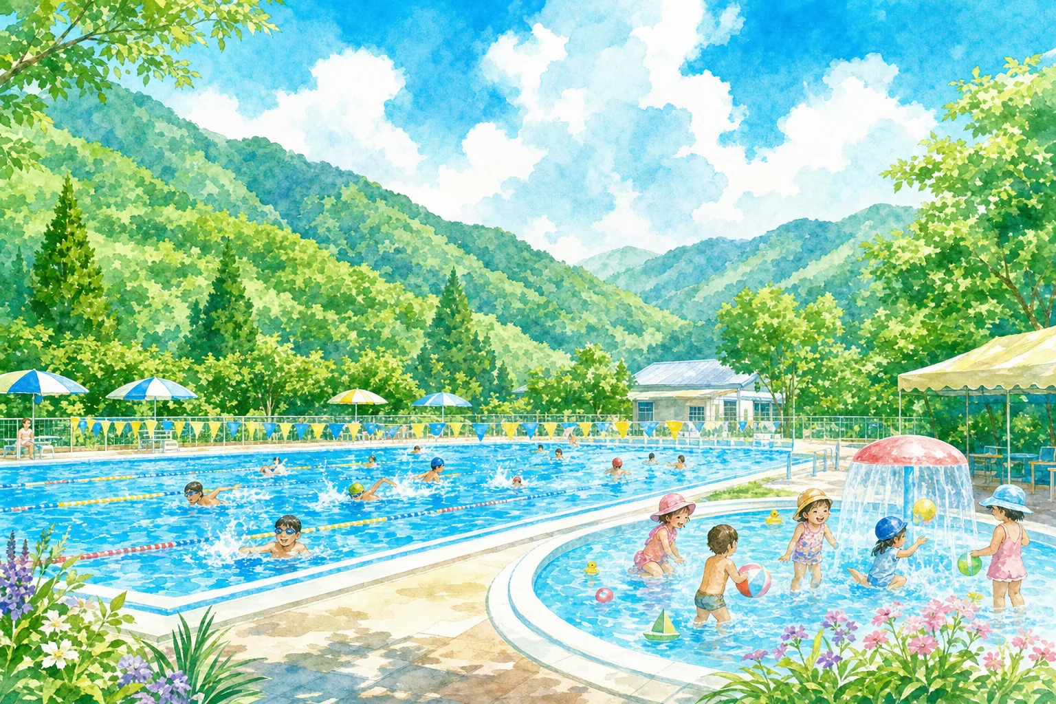 2026年 豊田市下山西部プール 1日満喫コース