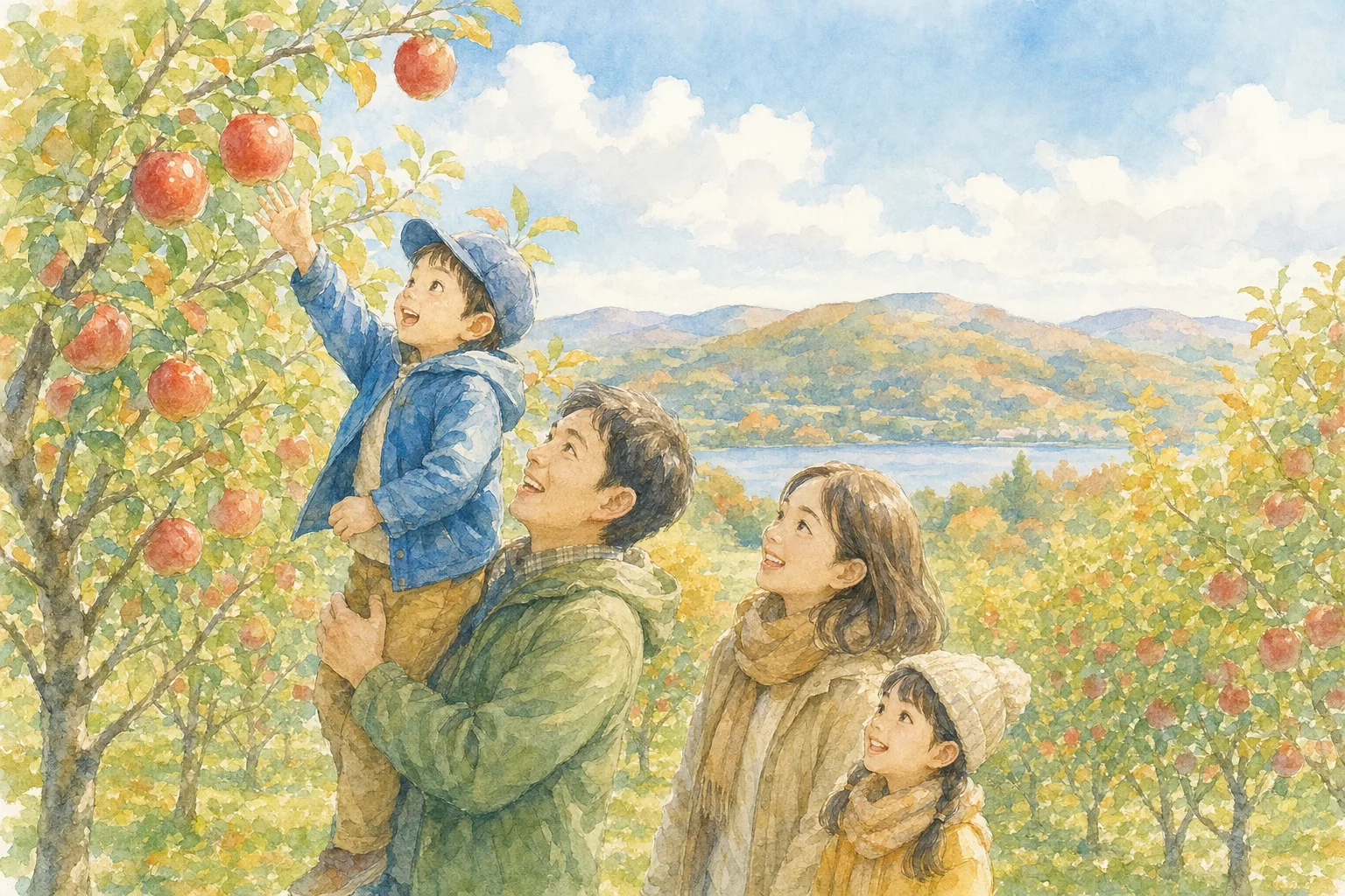 2026年 さくらんぼ山観光農園(りんご狩り)の味覚狩り 1日満喫コース