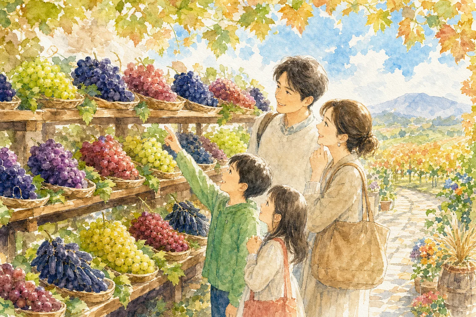 2026年 武藤観光農園(ぶどう狩り)の味覚狩り 1日満喫コース
