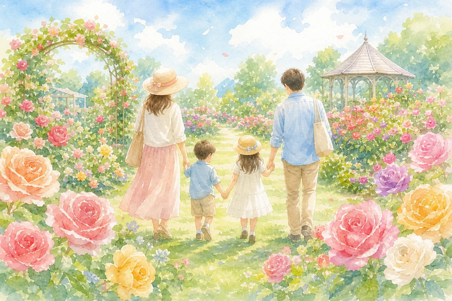 いわみざわ公園バラ園