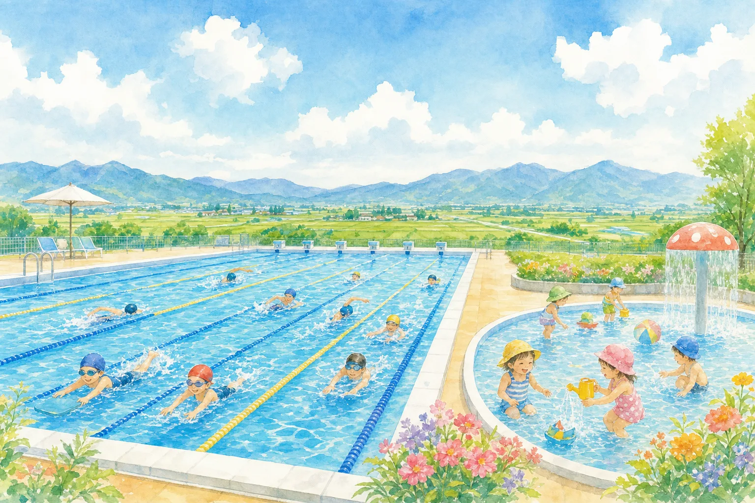 2026年 燕市分水プール 1日満喫コース