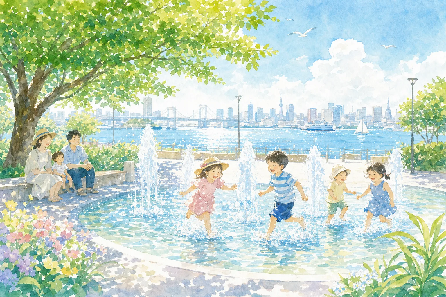 2026年 鳥居崎海浜公園 噴水広場 1日満喫コース