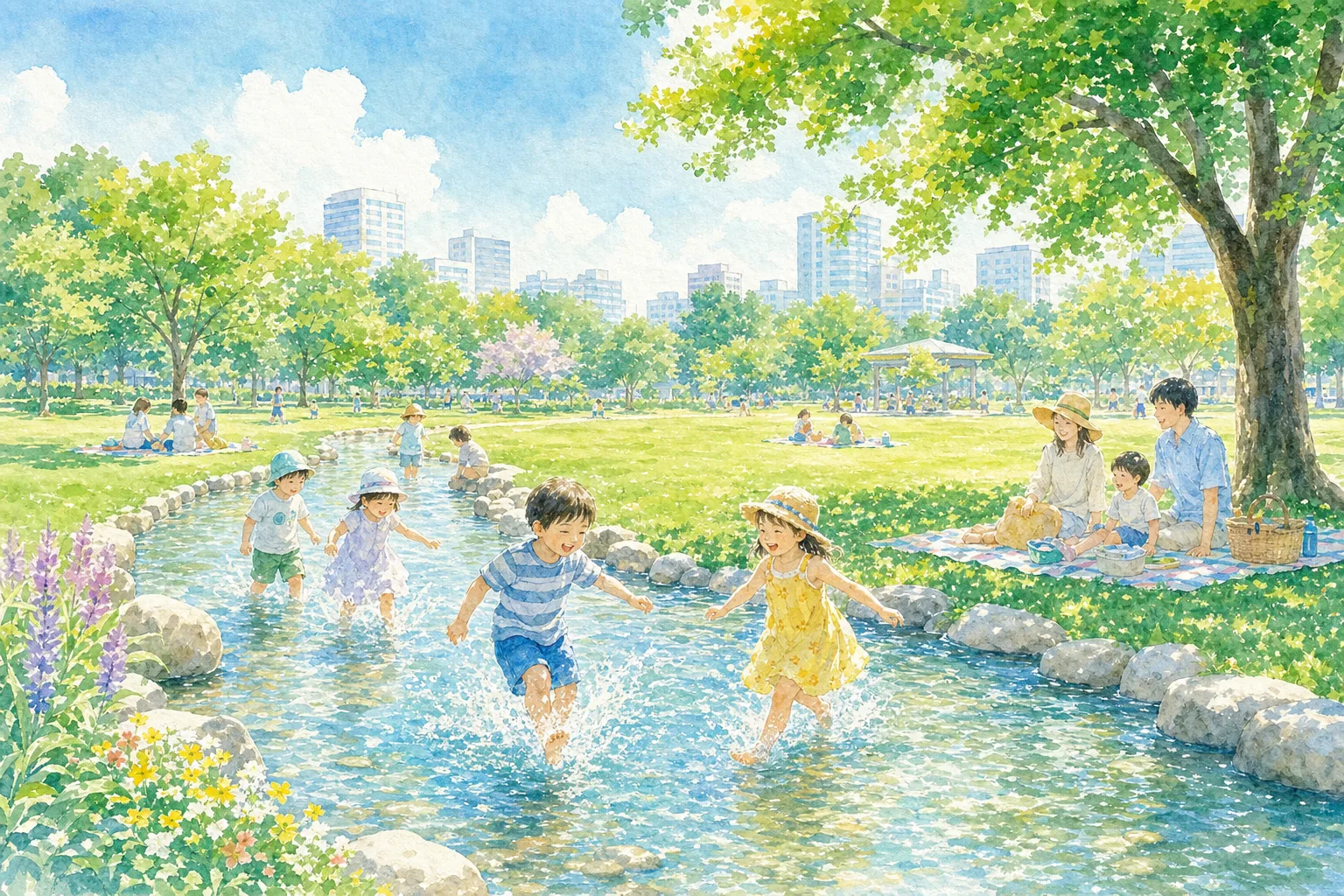 2026年 のぞみ野中央公園 人工の小川 1日満喫コース