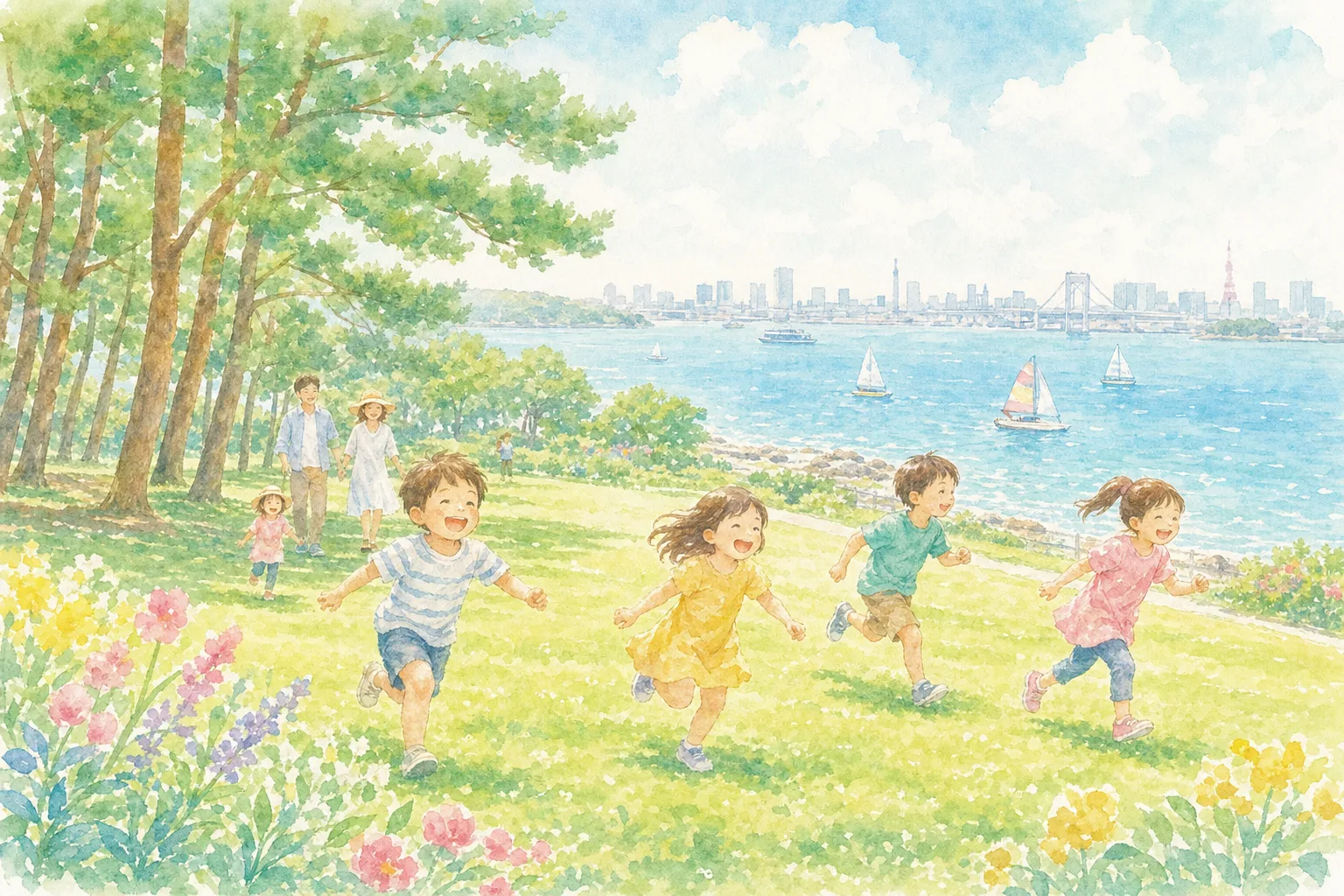 芝生広場（富津みなと公園）