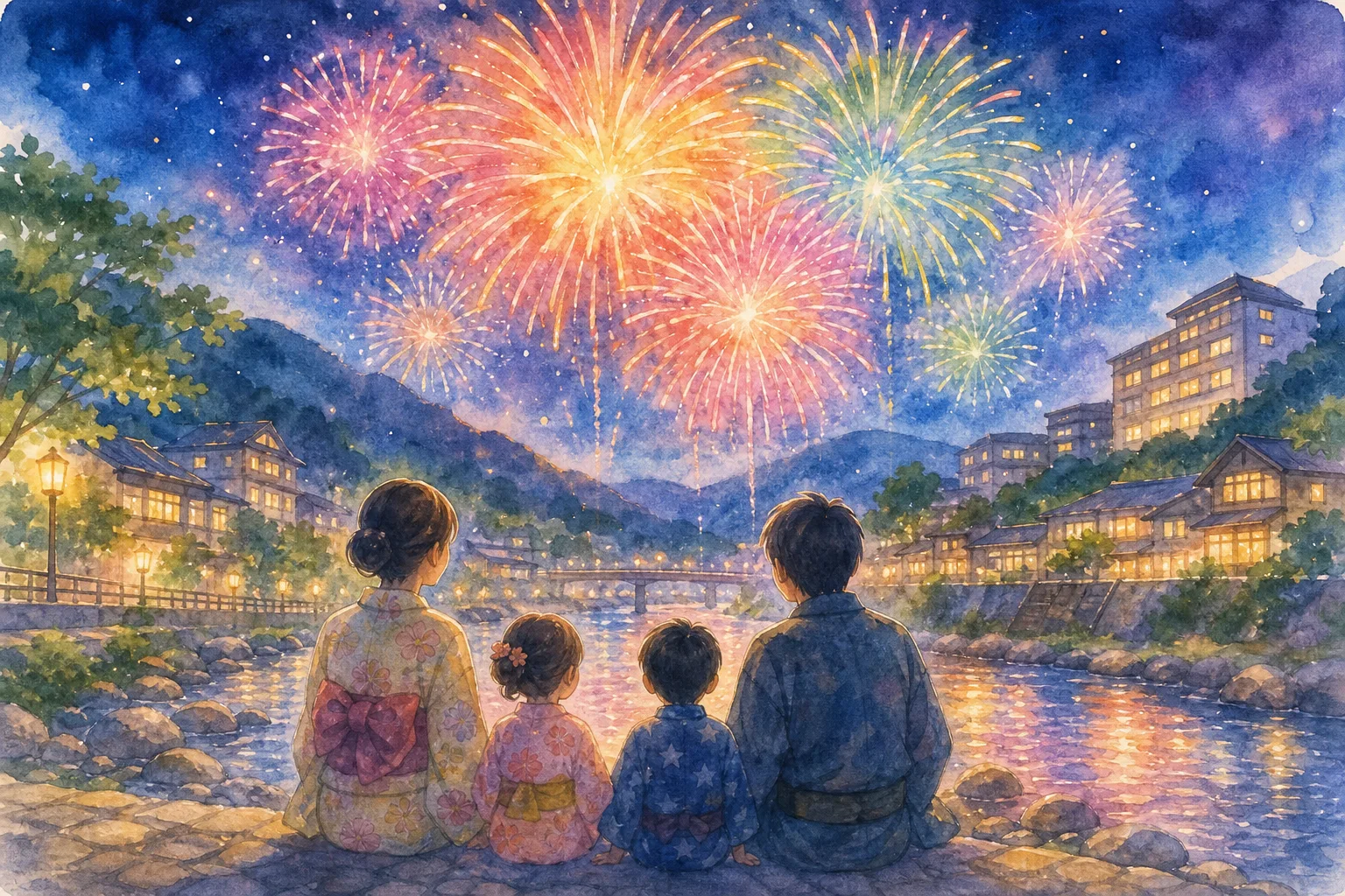函館湯の川温泉花火大会会場