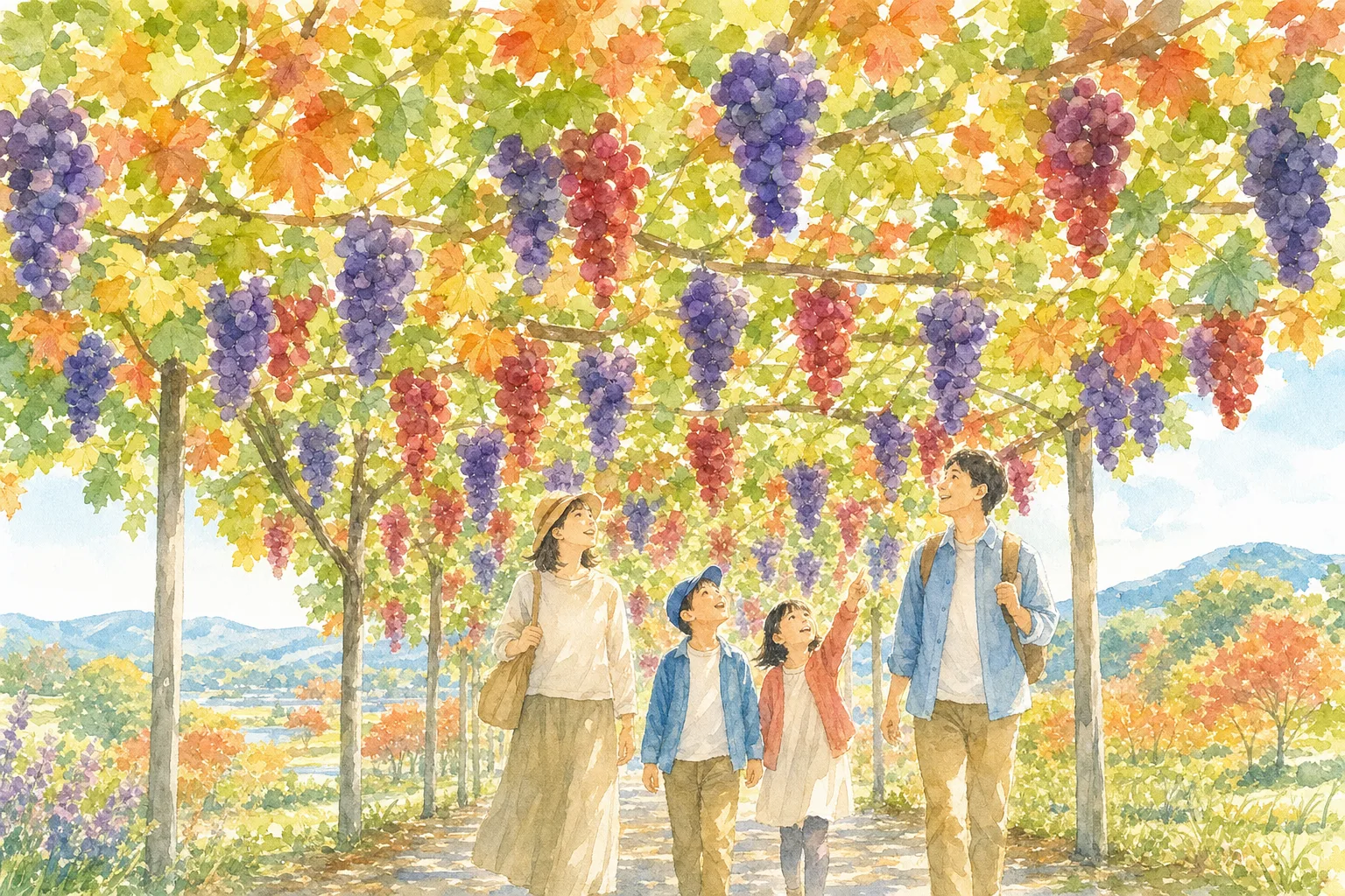 2026年 がぶりガーデン(ぶどう狩り)の味覚狩り 1日満喫コース