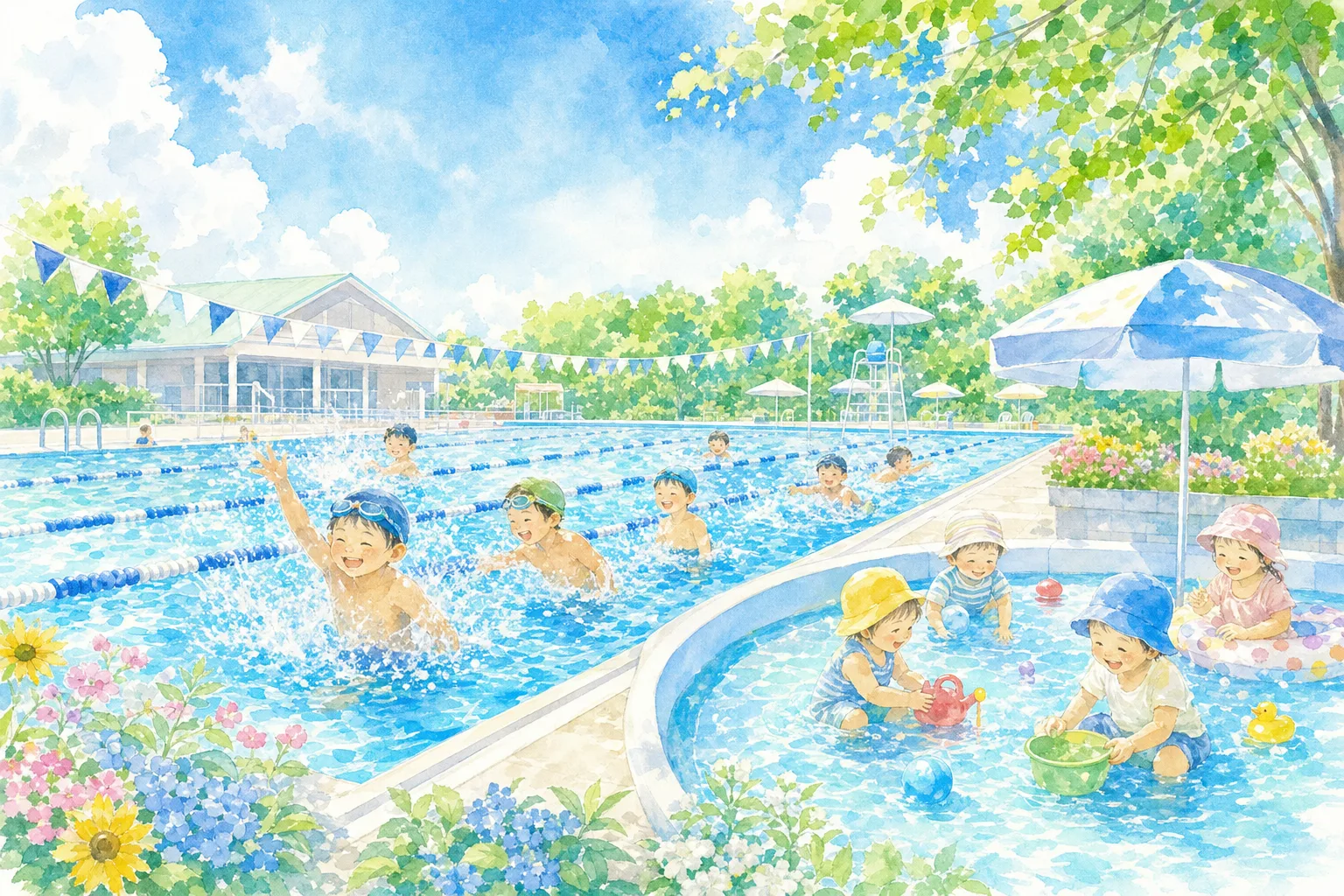 2026年 行田市民プール 屋外プール 1日満喫コース