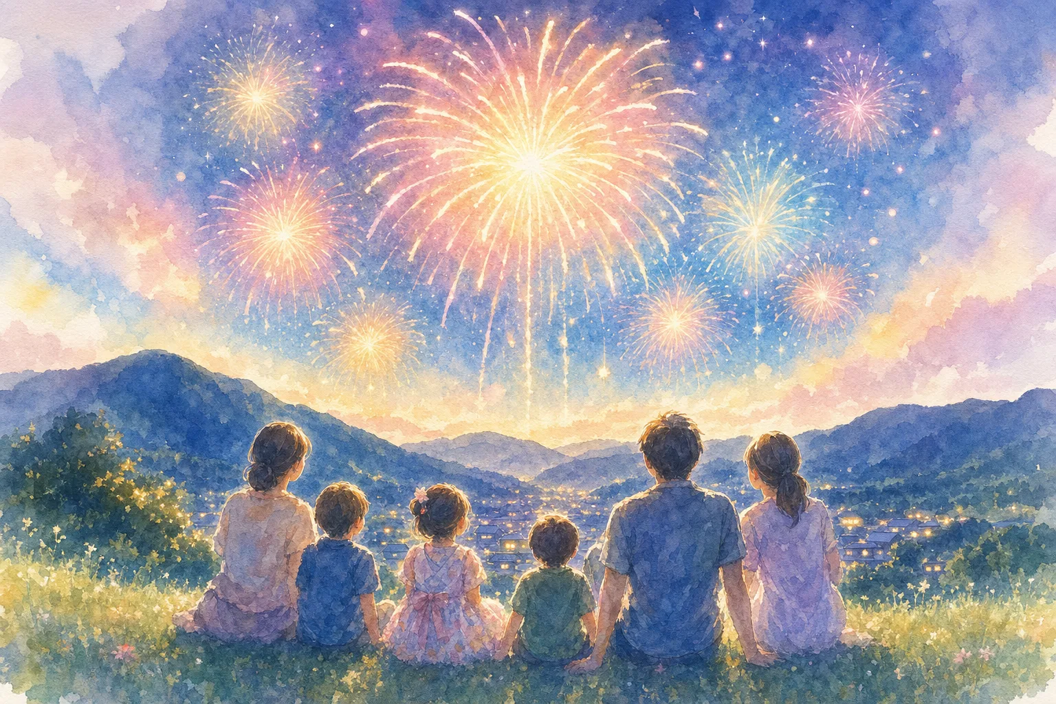 近永夏祭り花火大会(鬼北町近永)