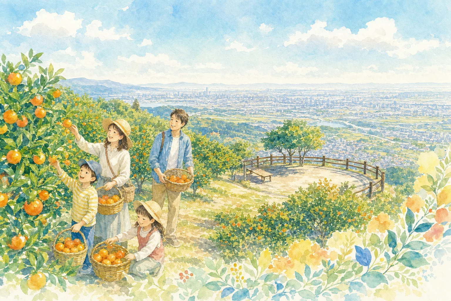 2026年 上の太子観光みかん園の味覚狩り 1日満喫コース