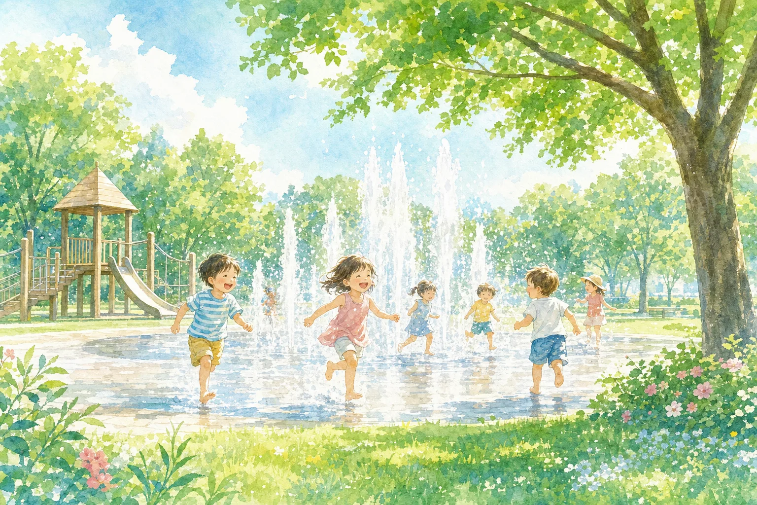 2026年 小布施総合公園 噴水 1日満喫コース