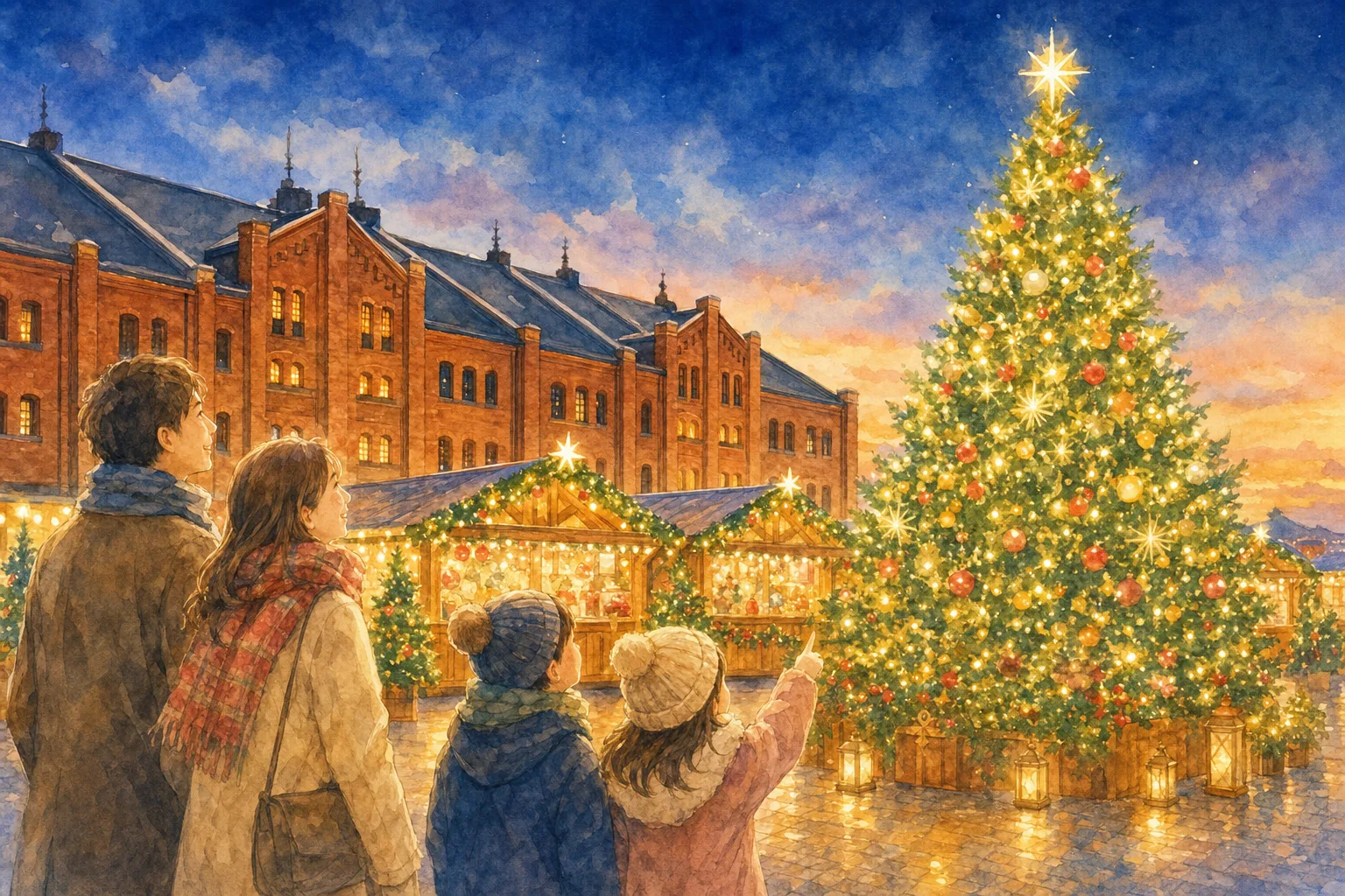 2026年 Christmas Market in 横浜赤レンガ倉庫のイルミネーション 1日満喫コース