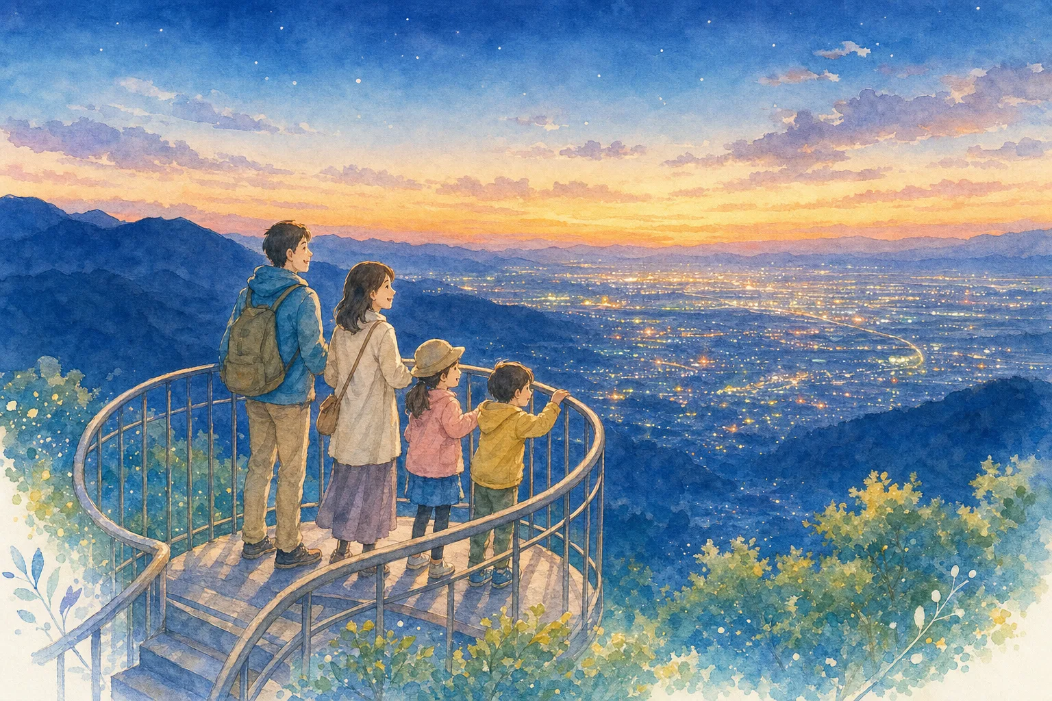 2026年 鳶尾山観光展望台の夜景 1日満喫コース