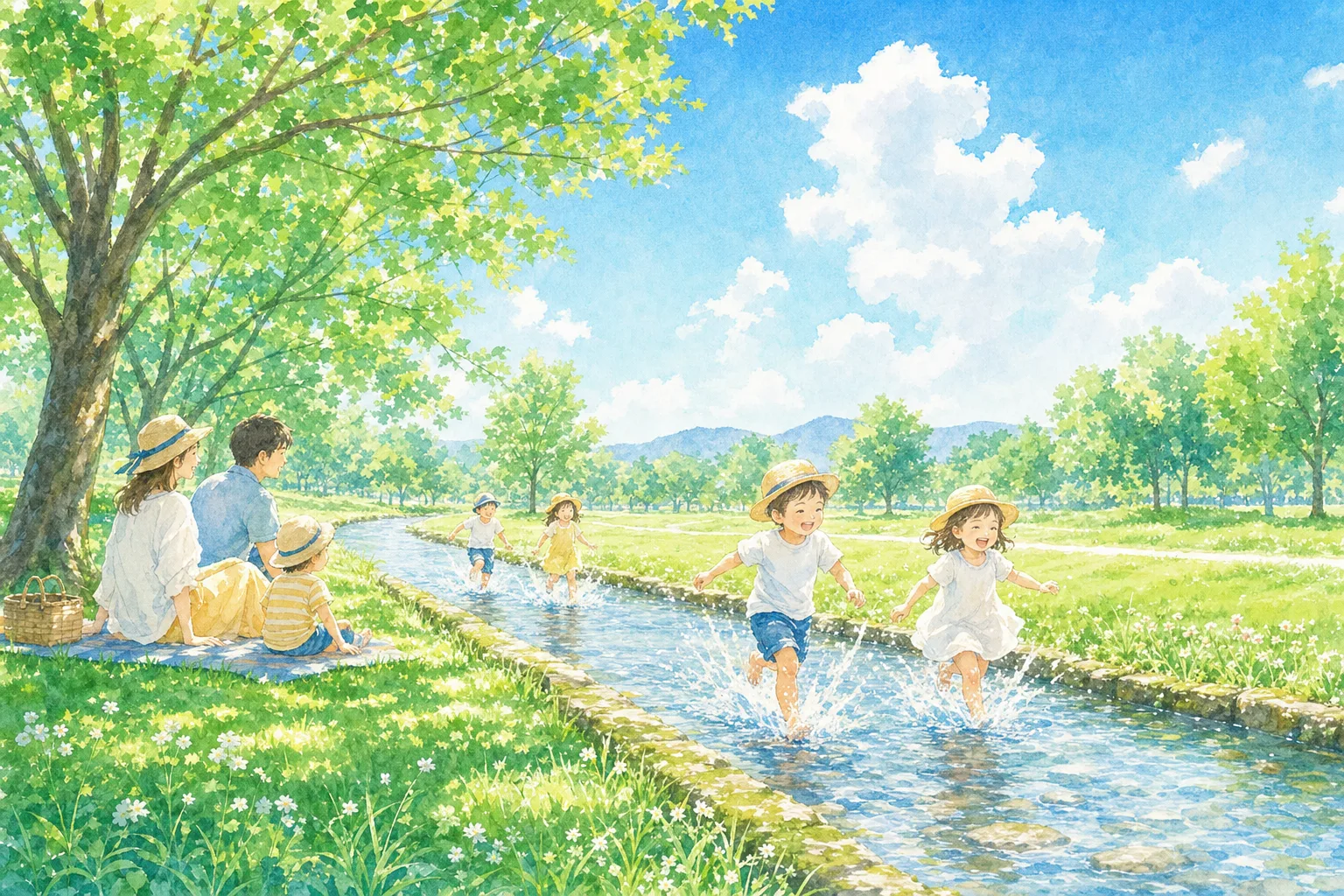 2026年 新川見はるかす緑地 修景水路 1日満喫コース