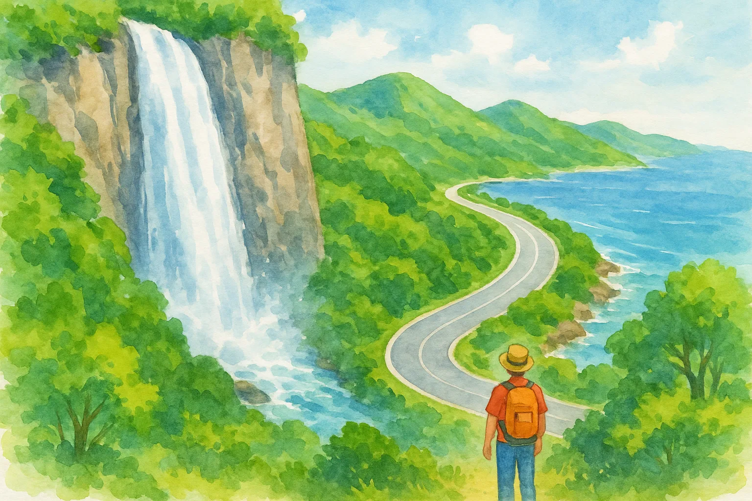 屋久島 大川の滝と千尋の滝 世界遺産の島ぐるり一周ドライブ
