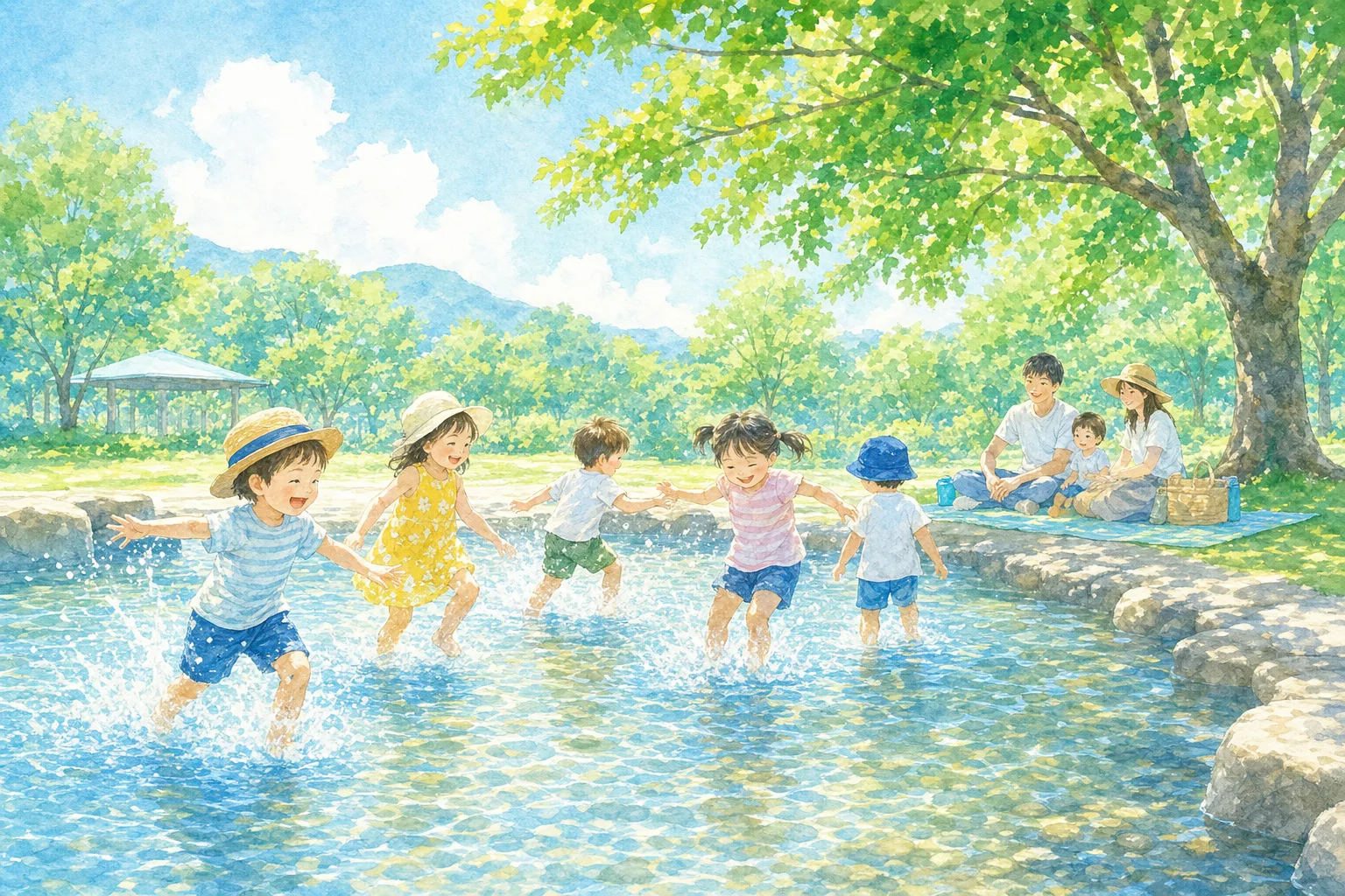 2026年 豊田池田の渡し公園 噴水・せせらぎ 1日満喫コース