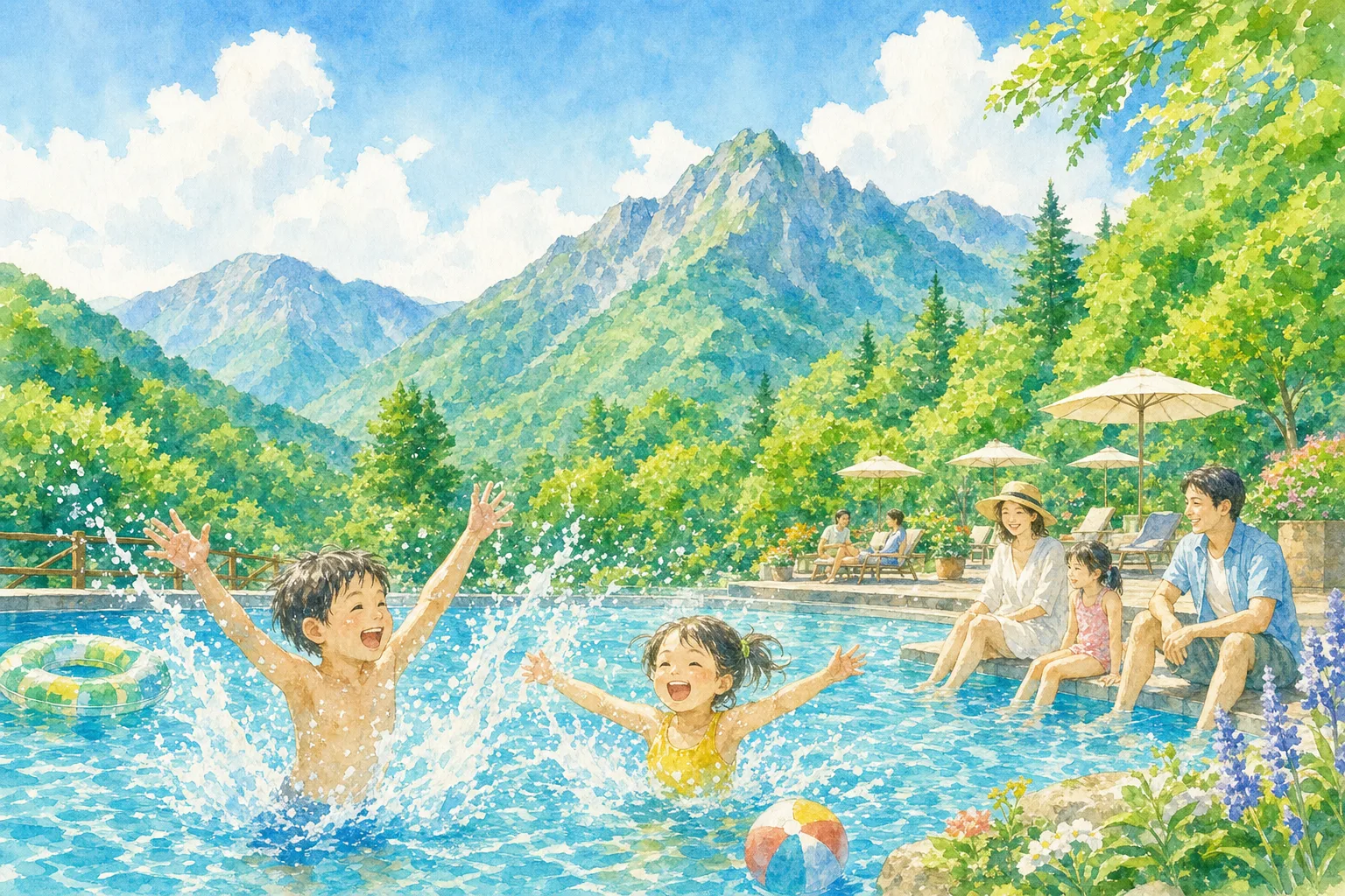 2026年 上殿水泳プール 1日満喫コース