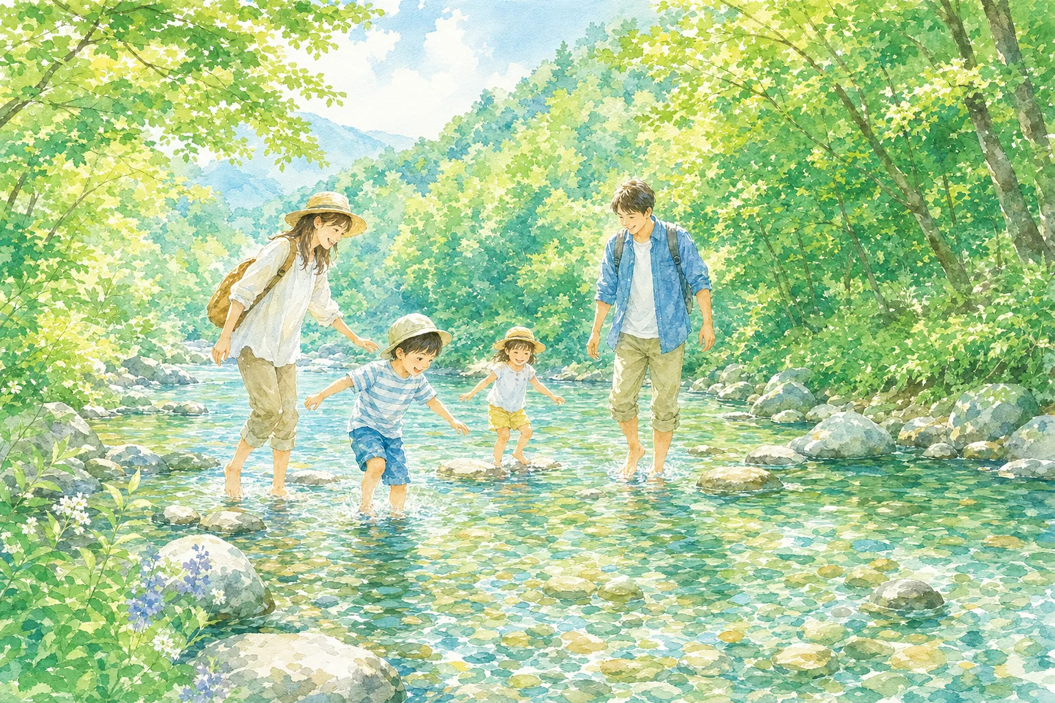 2026年 清流の郷 にしおおあし 川遊びエリア 1日満喫コース