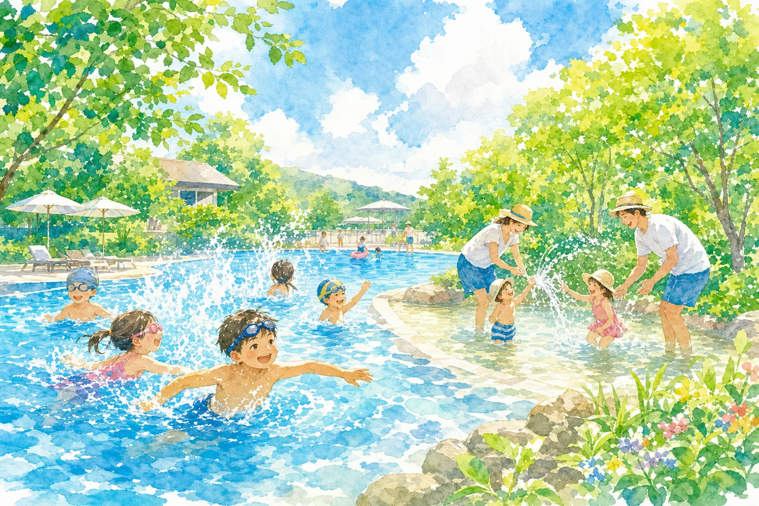 2026年 古市場公園水泳プール 1日満喫コース