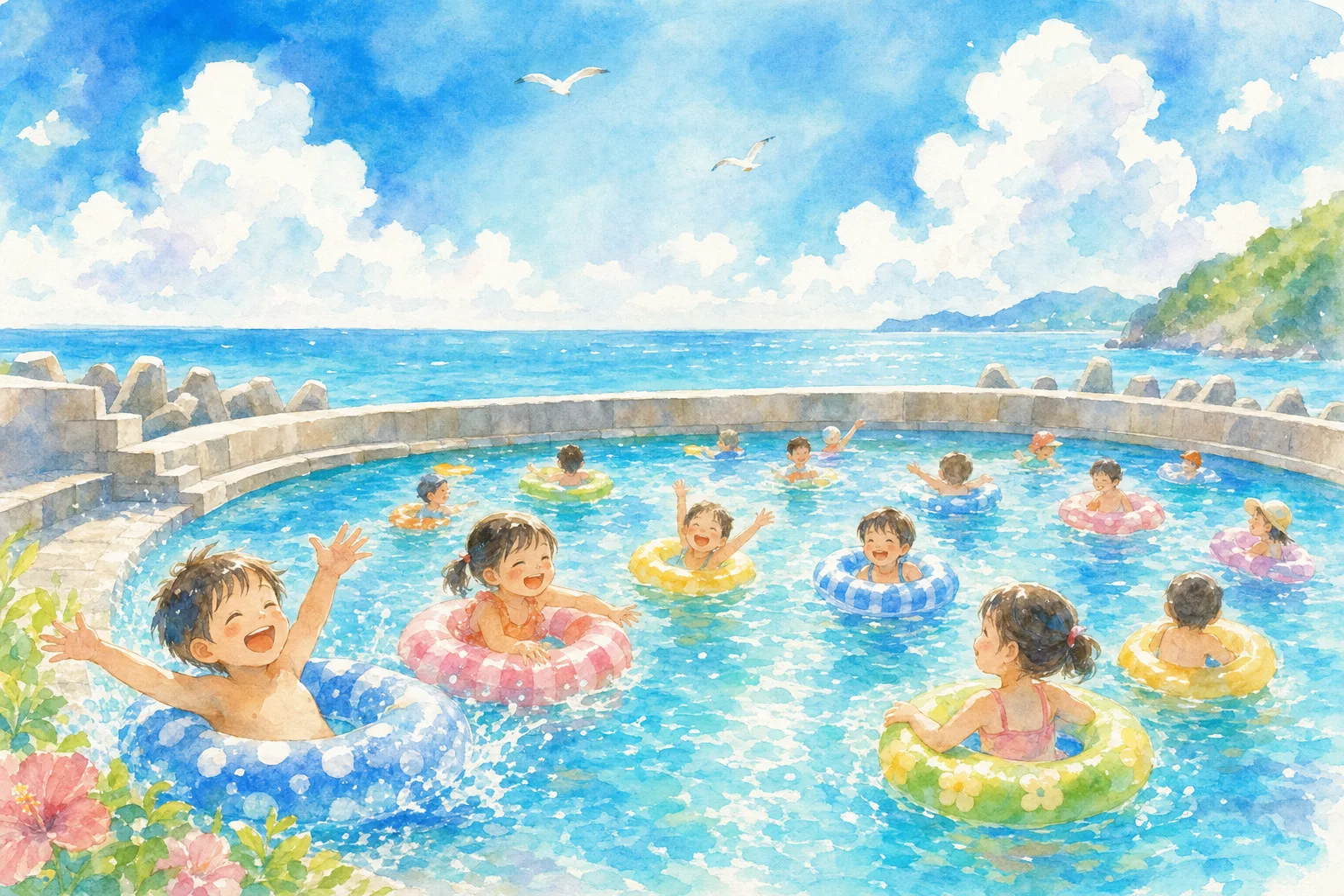 元和台海浜公園 海のプール