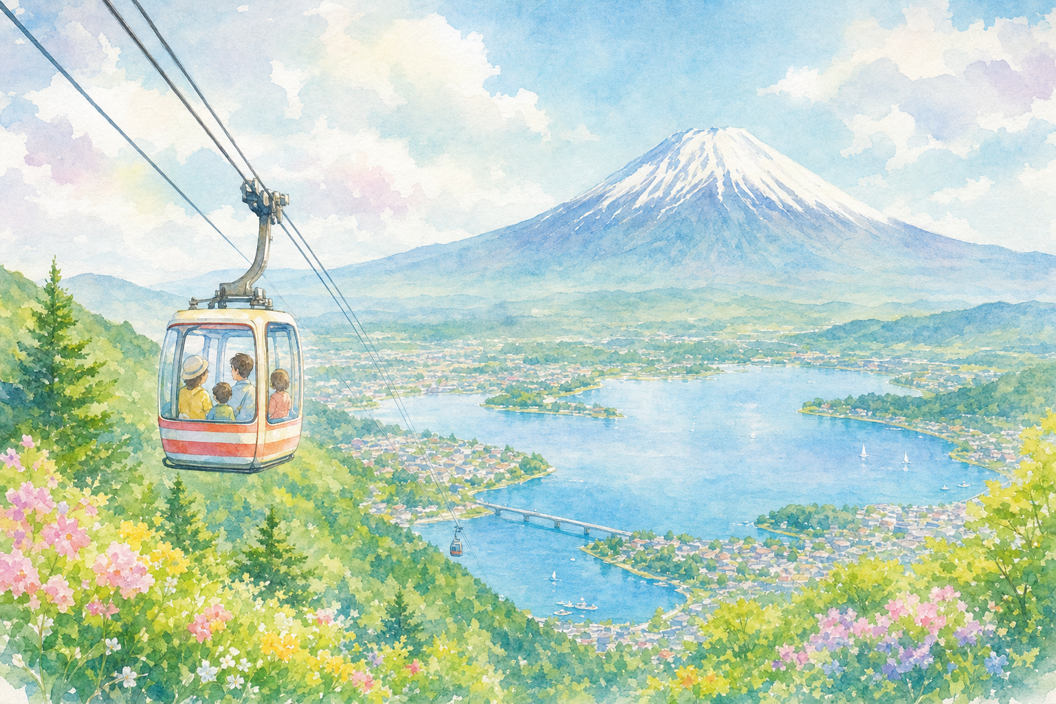 河口湖 富士山パノラマロープウェイ