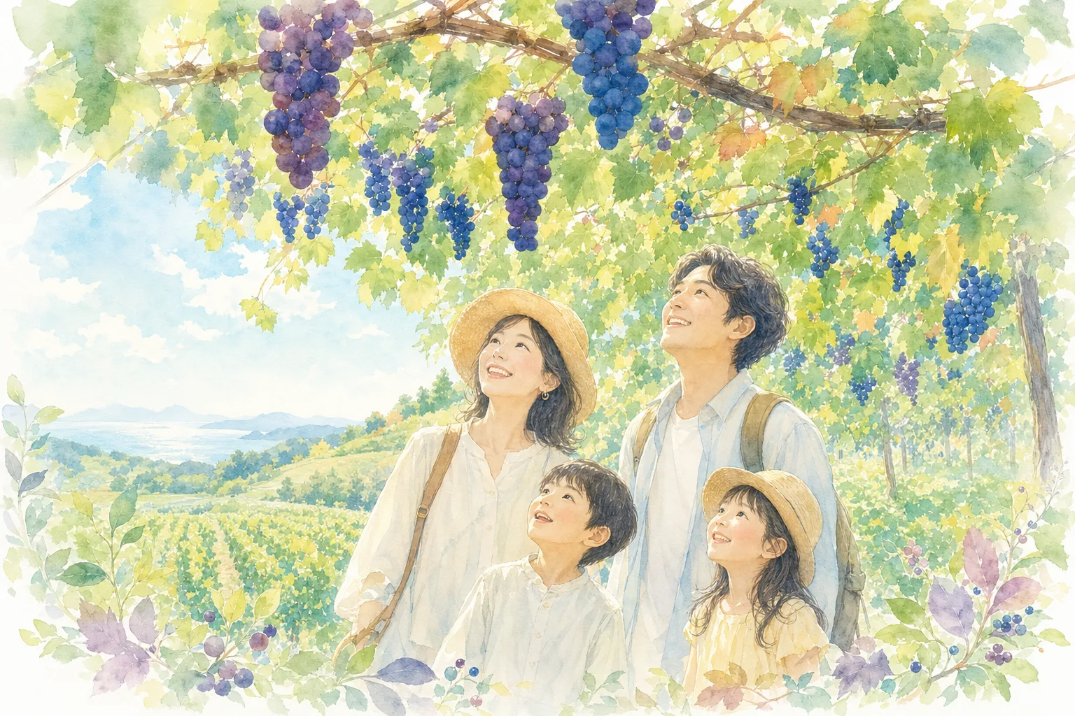 2026年 さくらんぼ山観光農園(ぶどう狩り)の味覚狩り 1日満喫コース