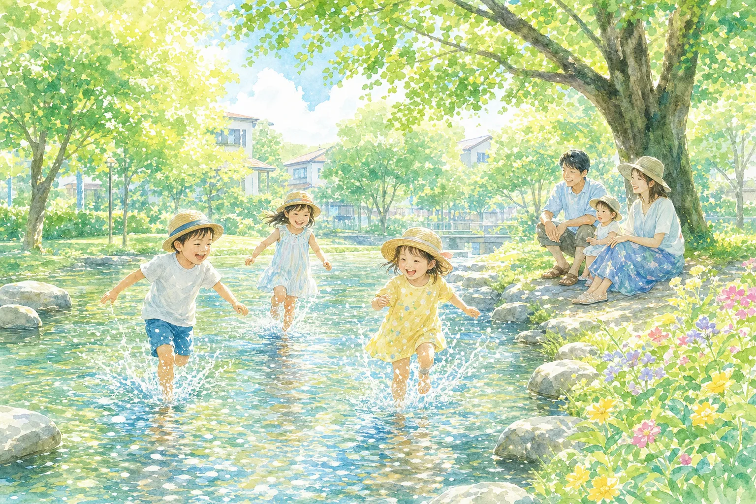 2026年 こなべ野公園 じゃぶじゃぶ池・流れ 1日満喫コース
