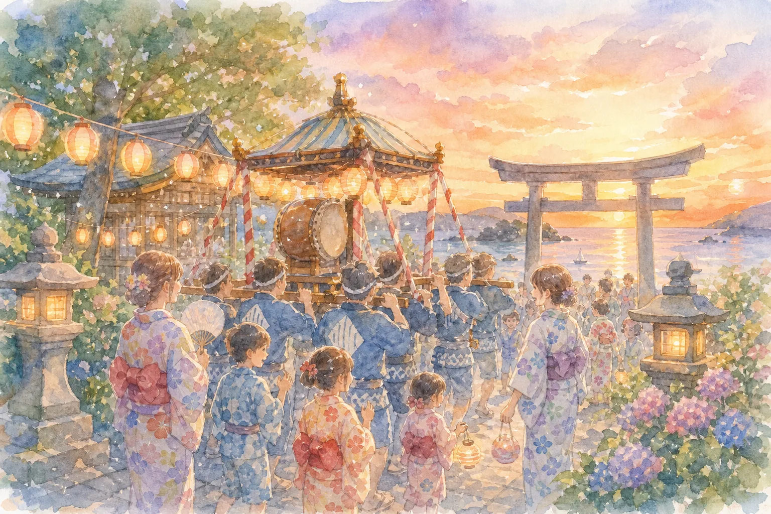根崎神社(根崎神社例大祭会場)