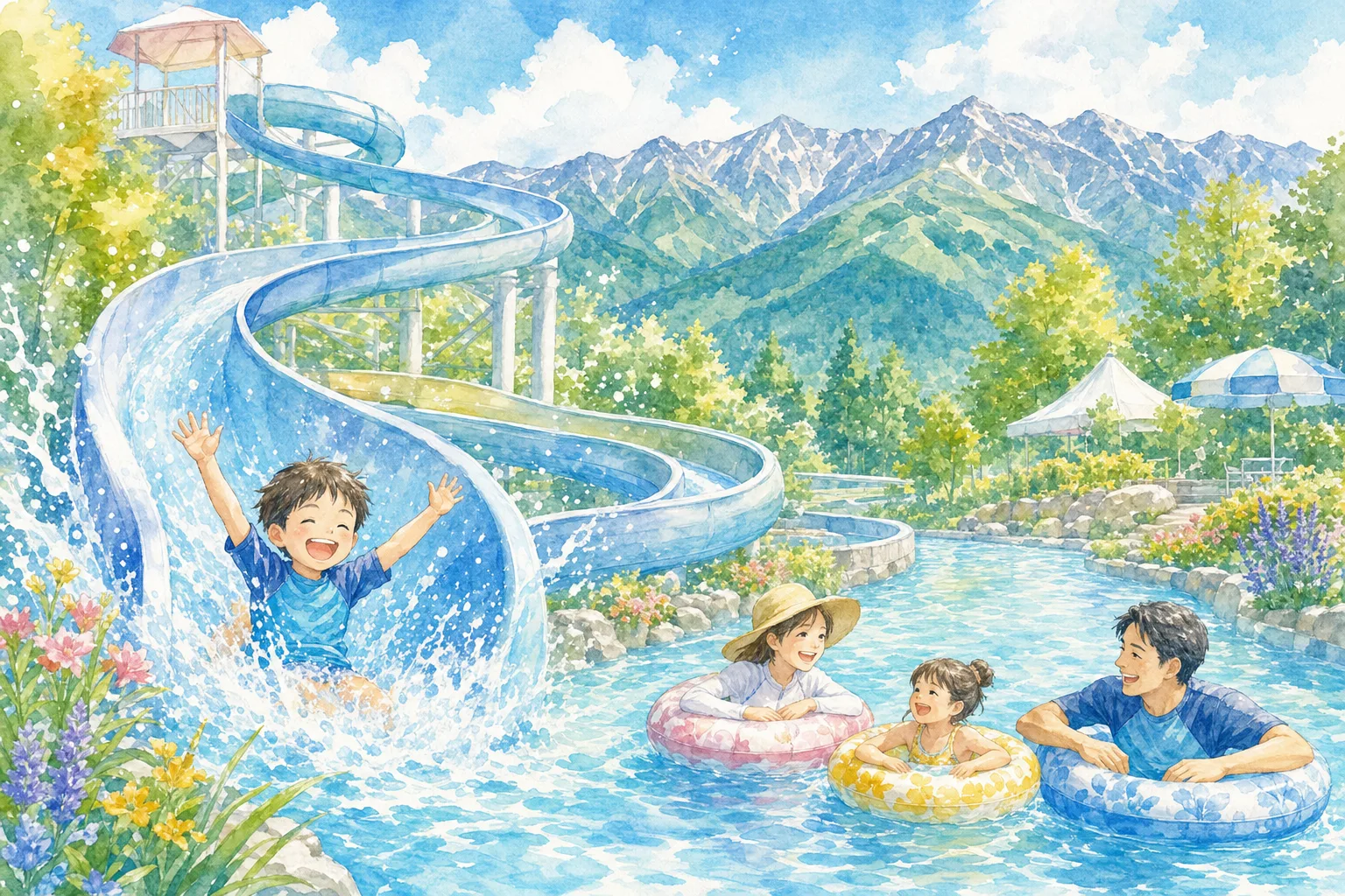 2026年 須高広域総合プール サマーランド 1日満喫コース