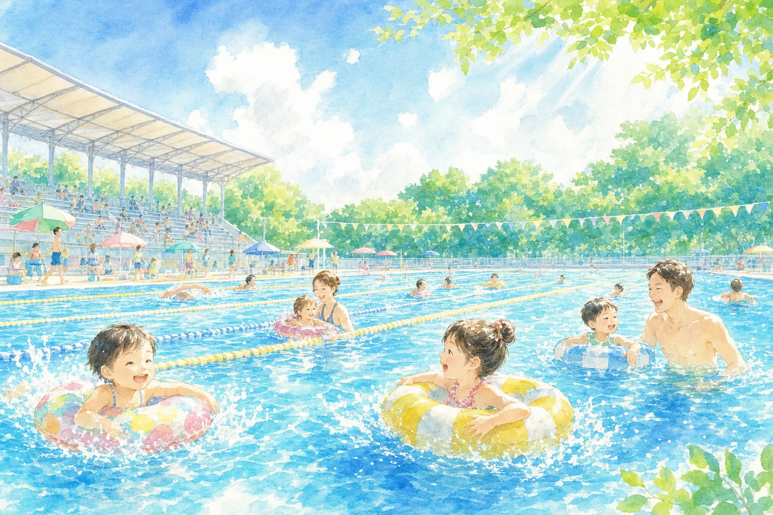 2026年 一関水泳プール 1日満喫コース