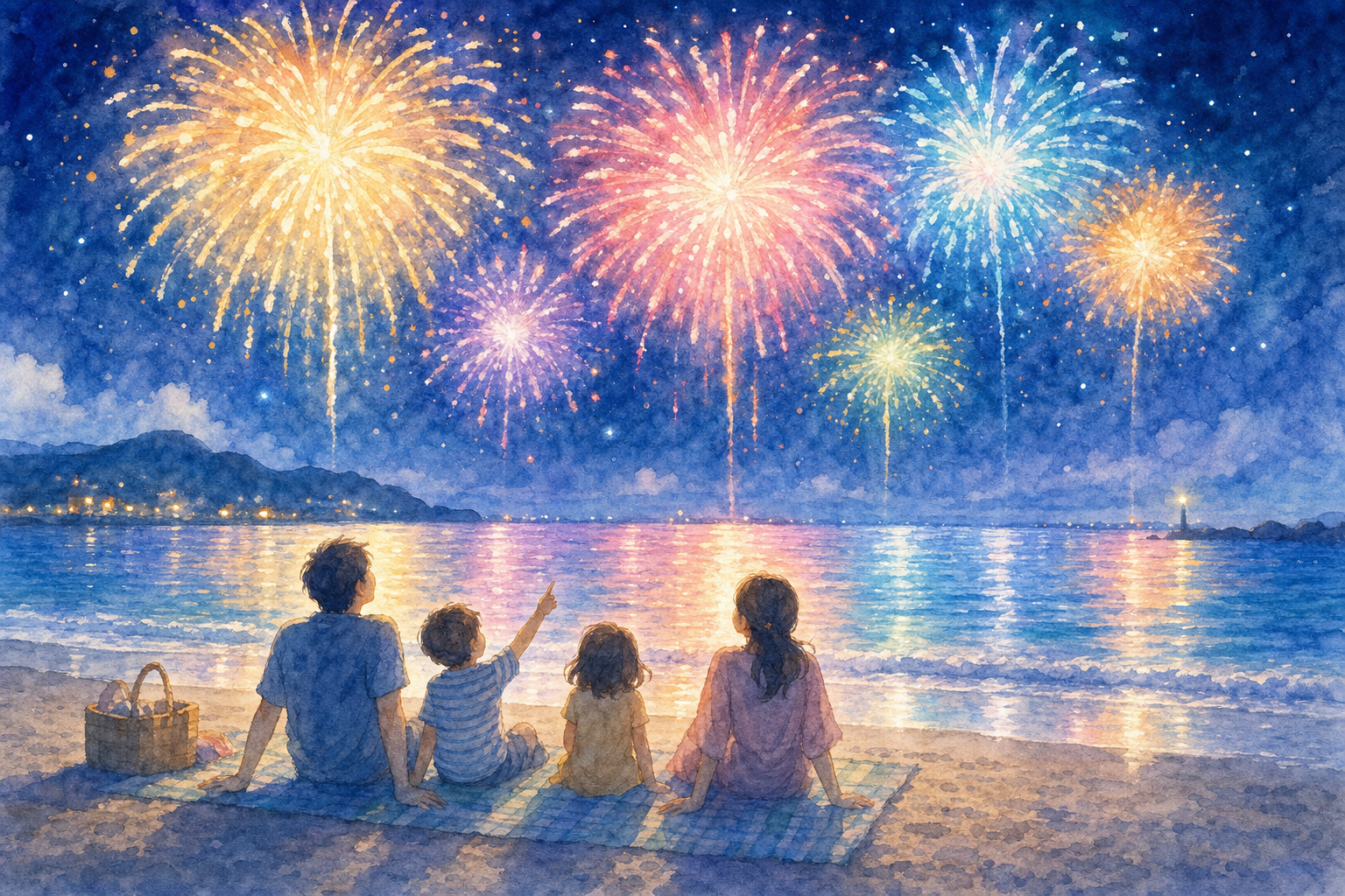男鹿日本海花火 OGAマリンパーク特設会場