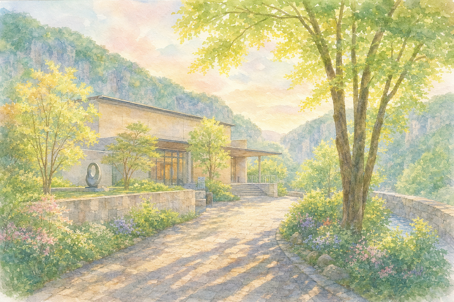 昇仙峡 影絵の森美術館