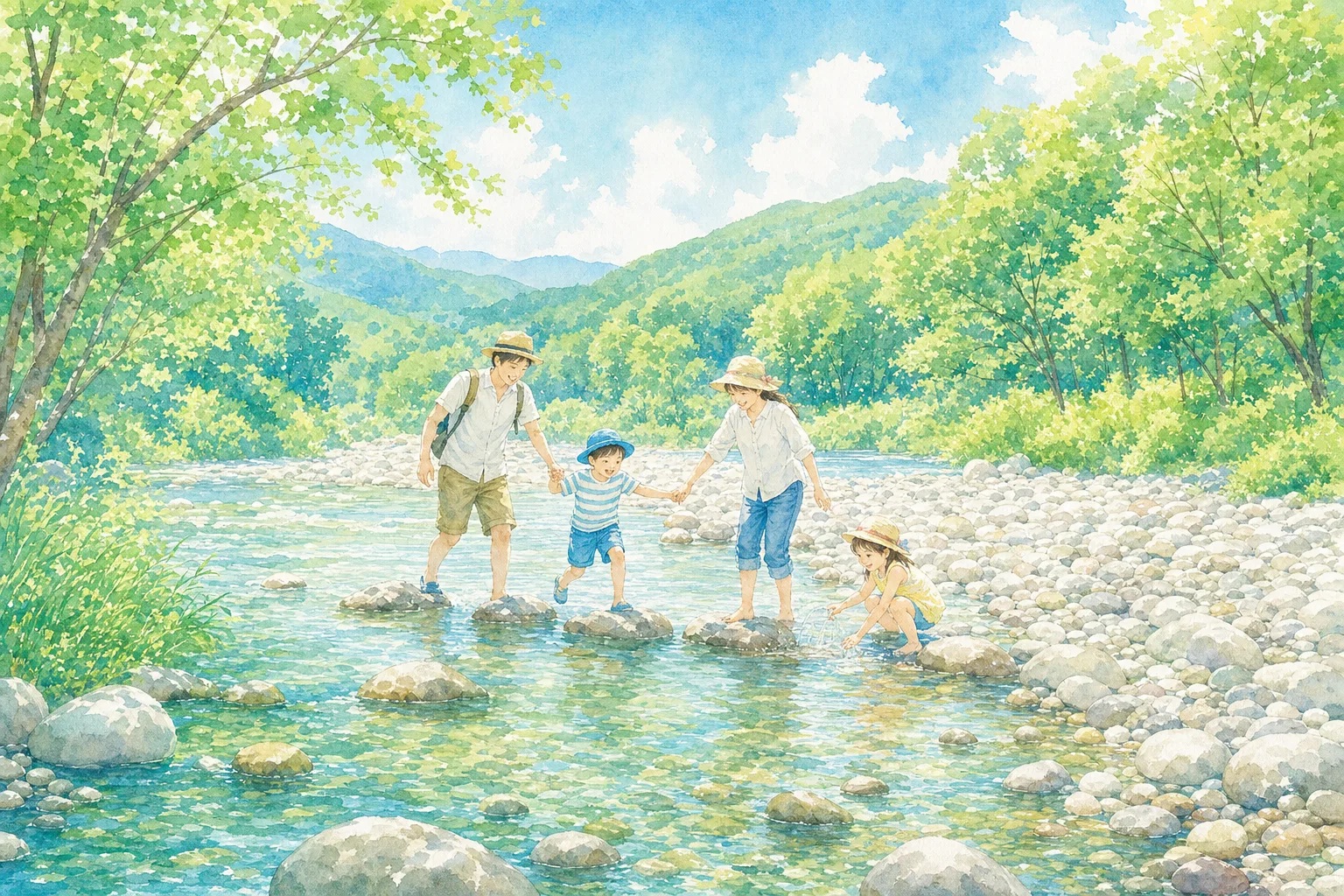 2026年 上小川キャンプ場 久慈川の川遊びエリア 1日満喫コース