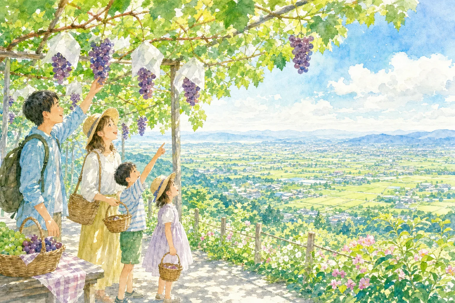 2026年 農業公園信貴山のどか村のぶどう狩り 味覚狩り 1日満喫コース