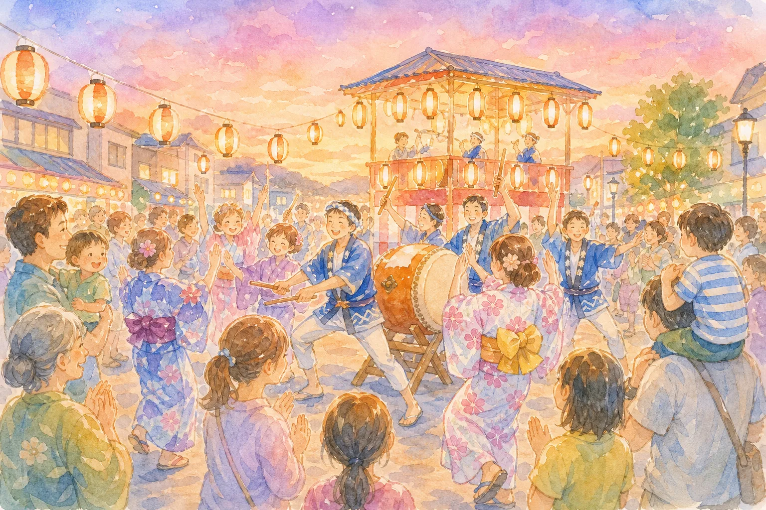 福山夏まつり会場(福山市内中心部)