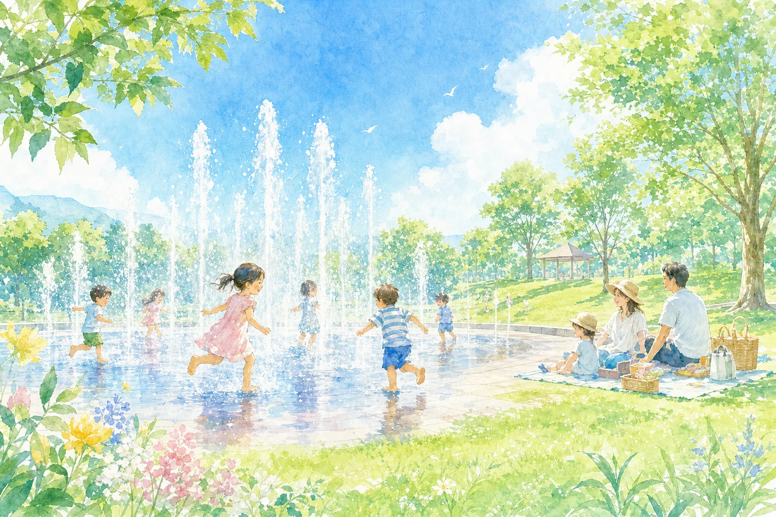 2026年 市民の森公園 噴水広場 1日満喫コース